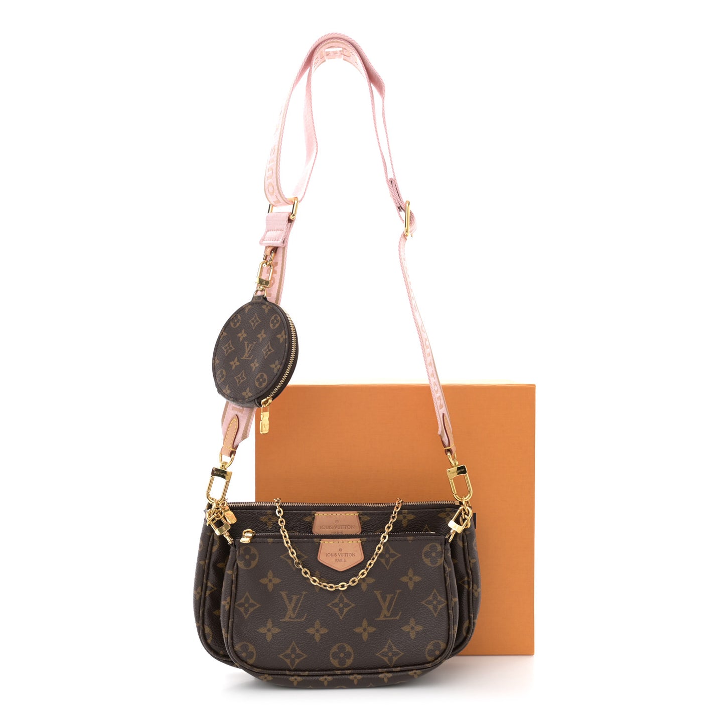 Monogram Multi Pochette Accessories Rose Clair