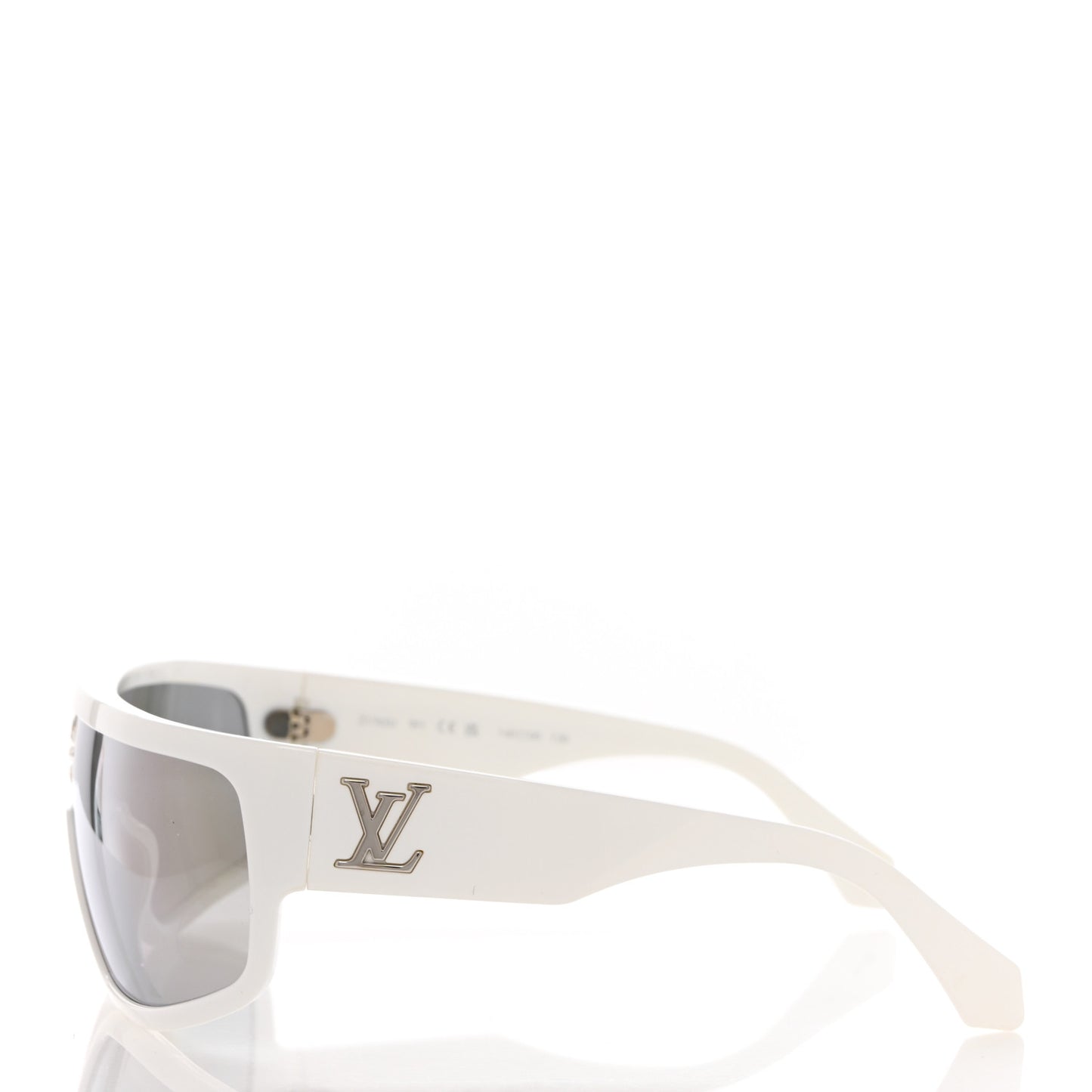 Acetate Crystal Cyclone Sport Mask Sunglasses Z1742U Ash Silver
