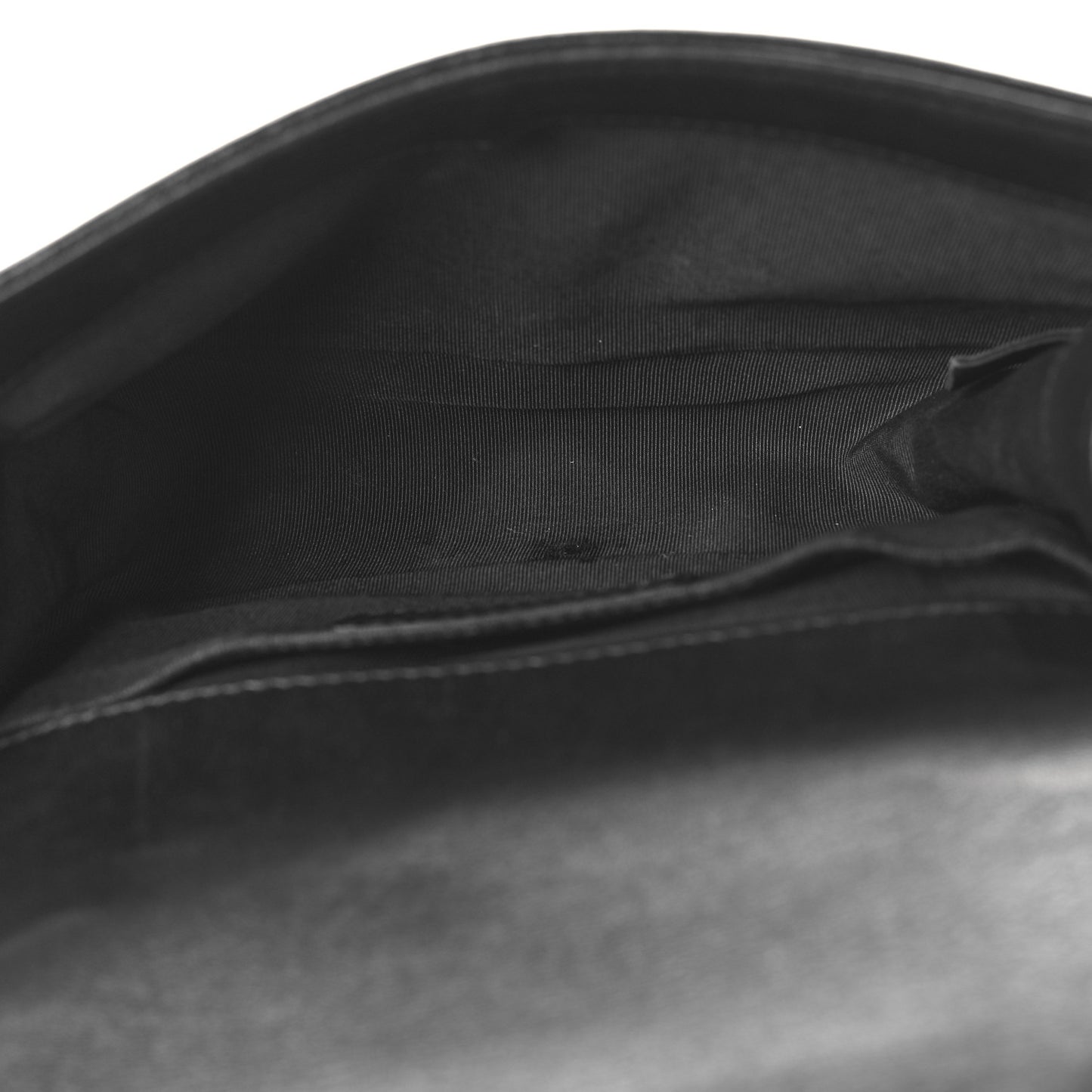 Lambskin Quilted Small Boy Flap Black