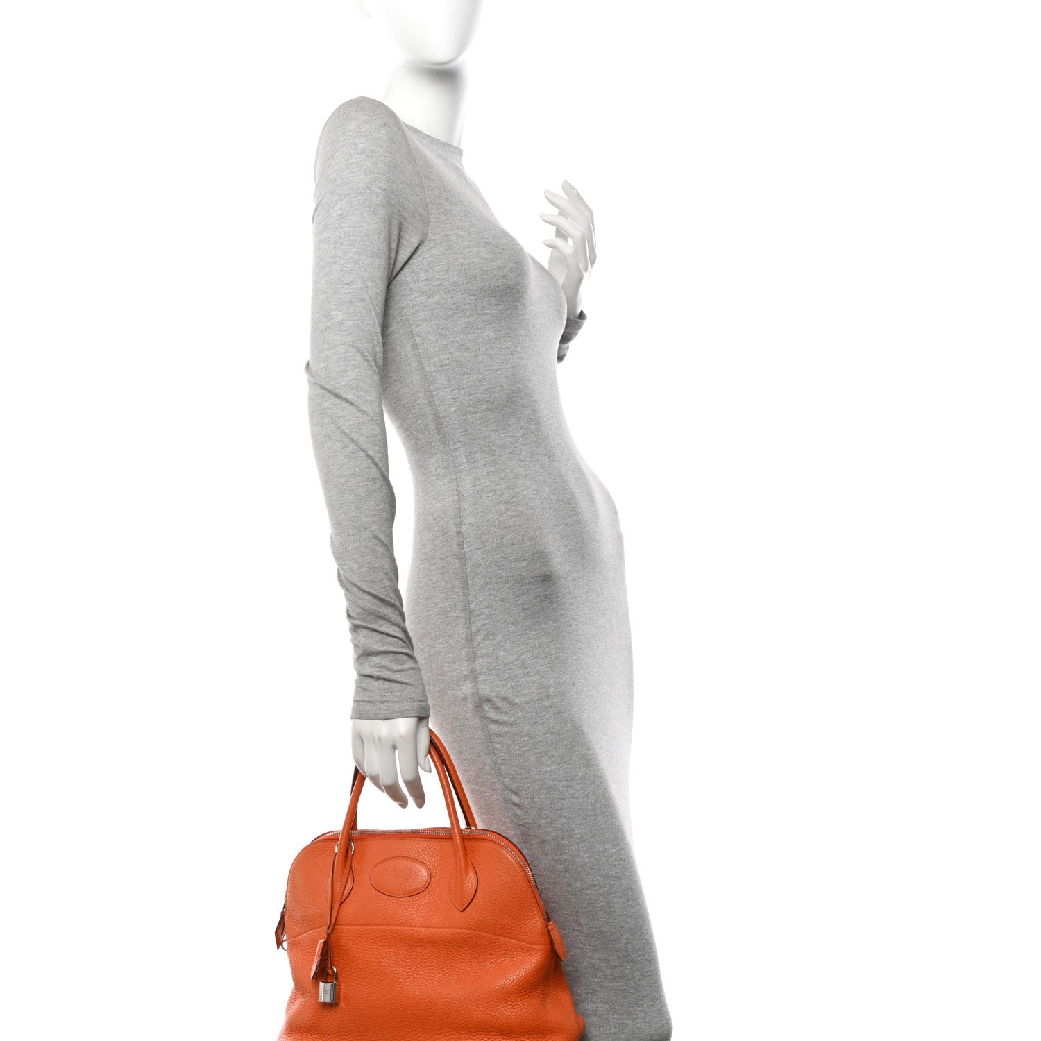 Hermes Taurillon Clemence Bolide 31 Orange 2 of 17