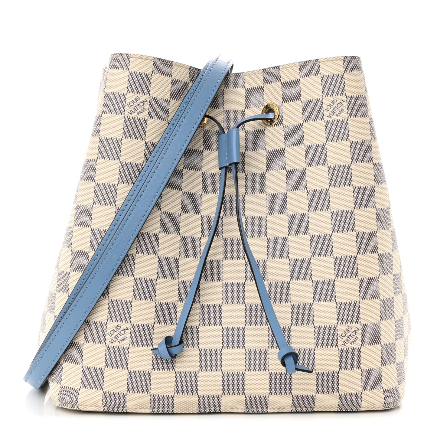 Damier Azur Neonoe MM Bleuet