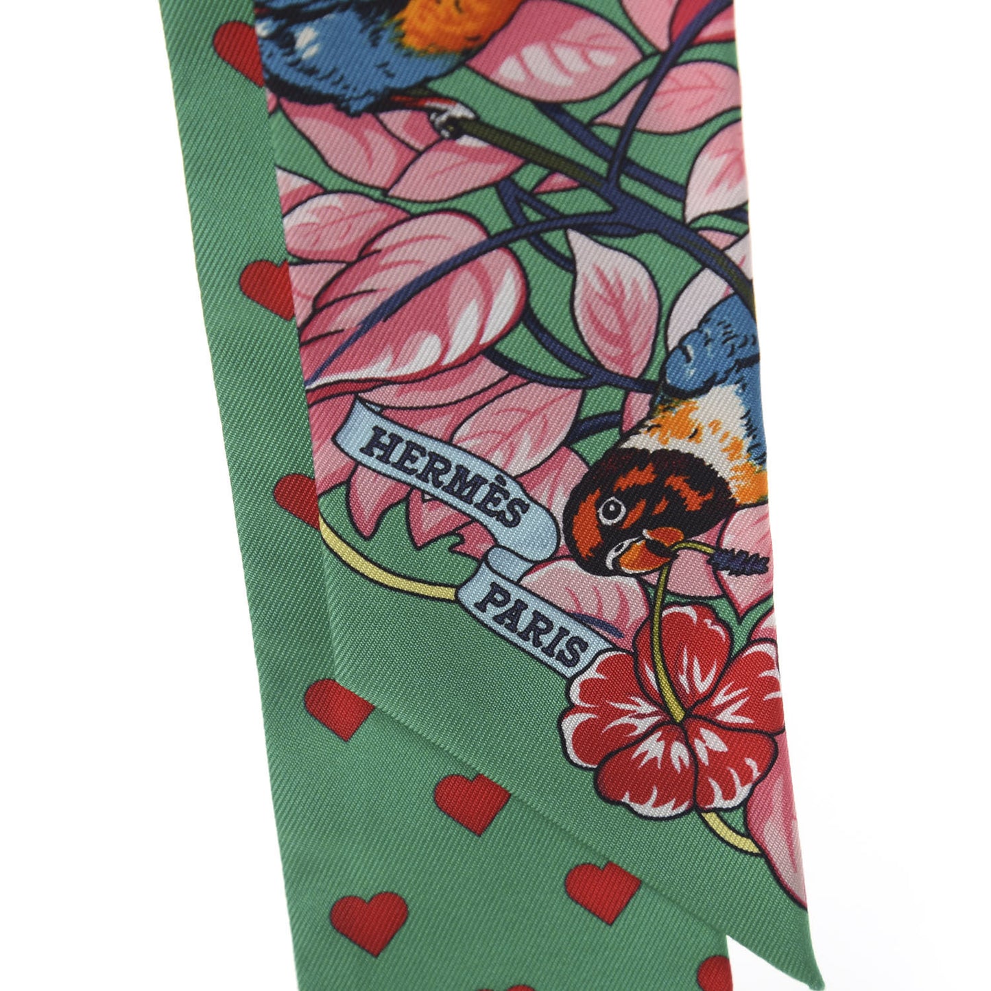 Silk Jungle Love Love Twilly Emeraude Rose Brun