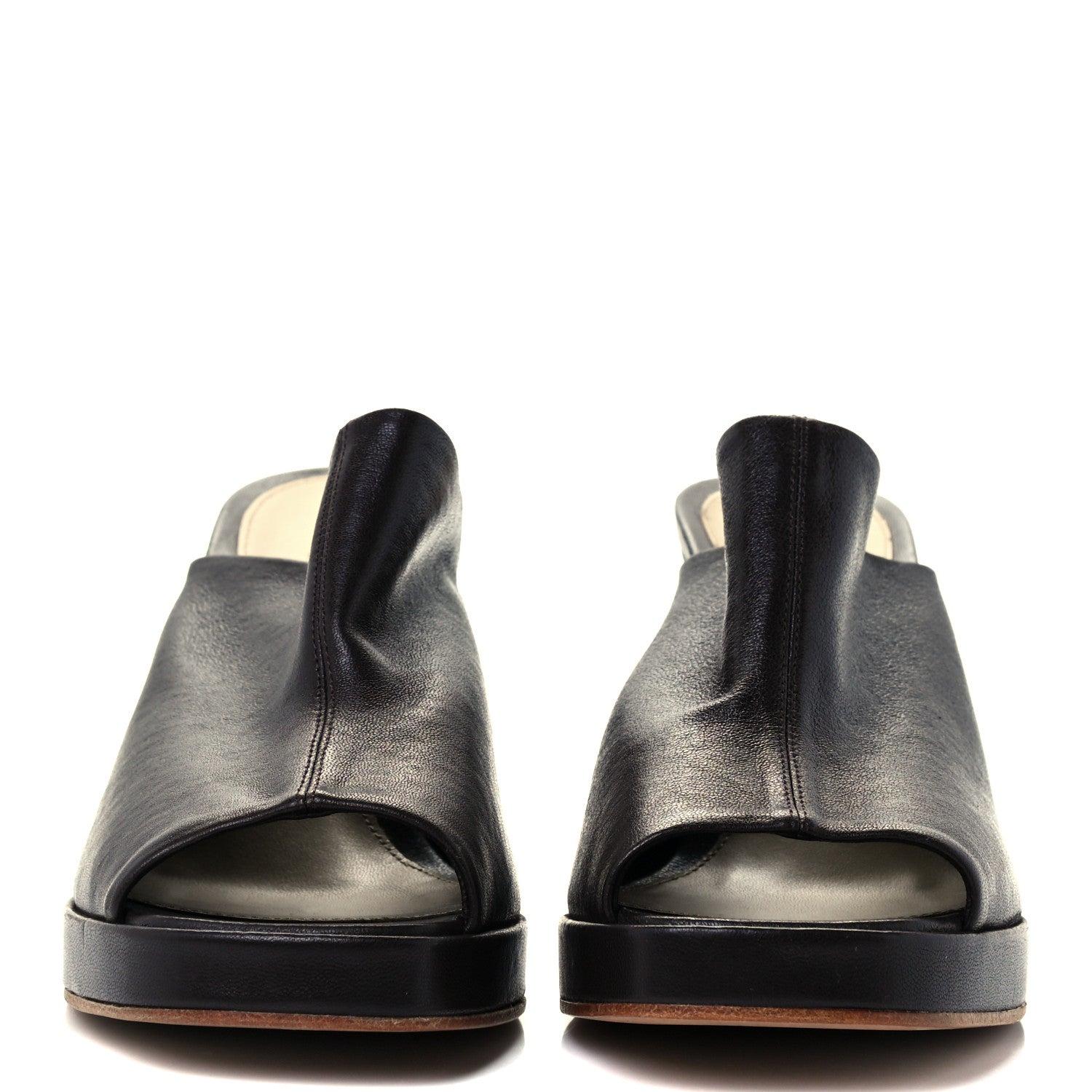 Bottega Veneta Nappa Stack Mule Sandals 39 Fondente 3 of 9