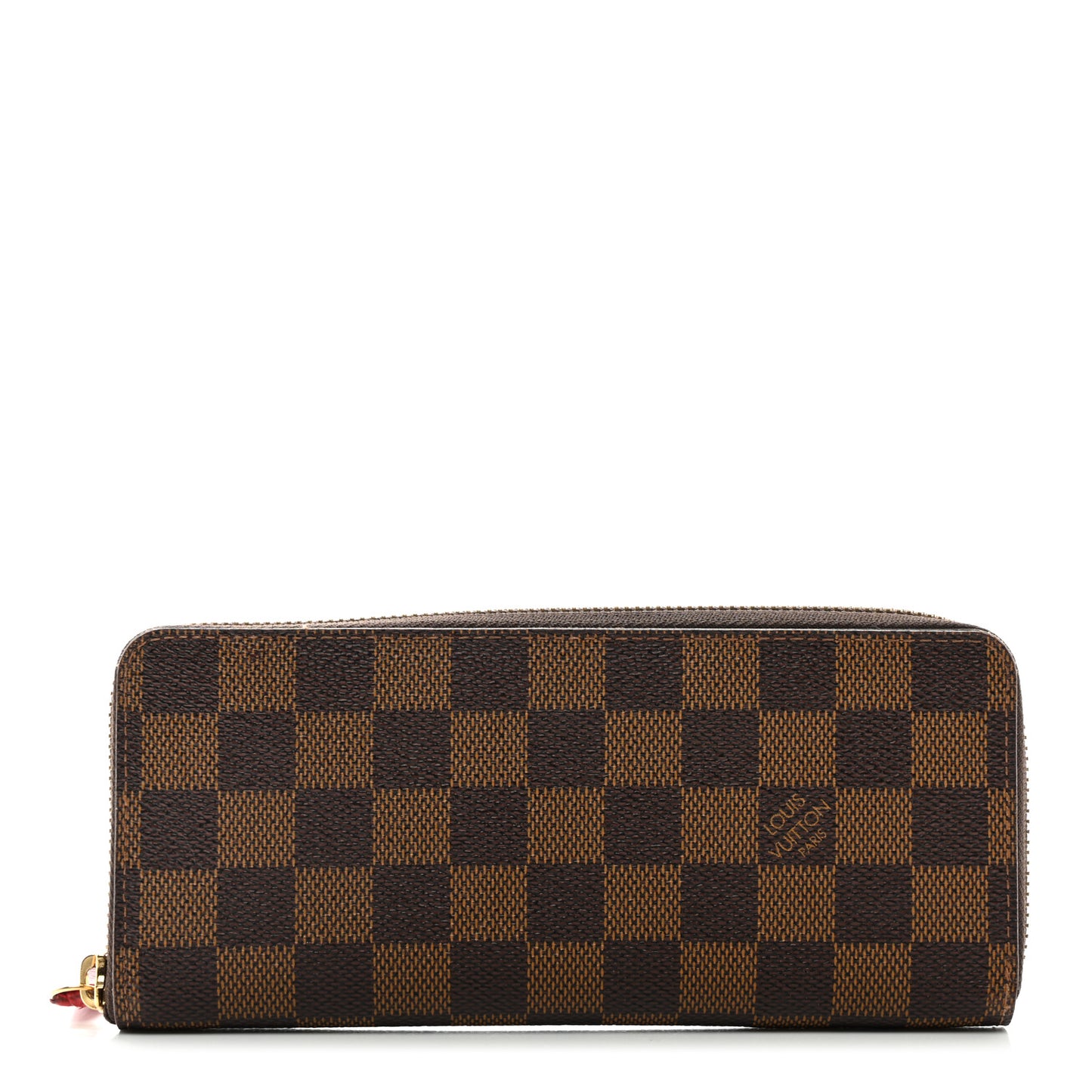 Damier Ebene Clemence Wallet Cherry
