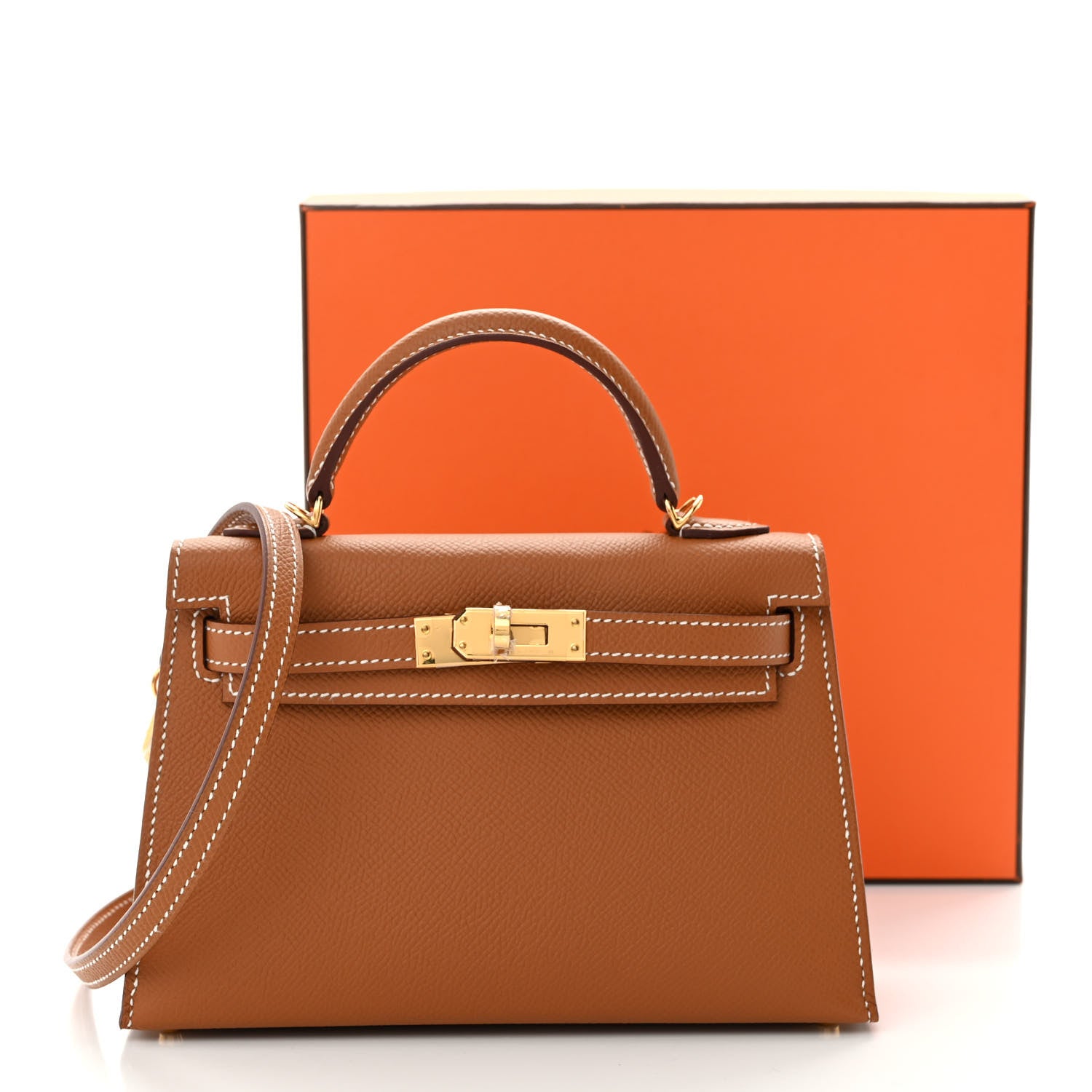 Hermes Epsom Mini Kelly Sellier 20 Gold 10 of 10