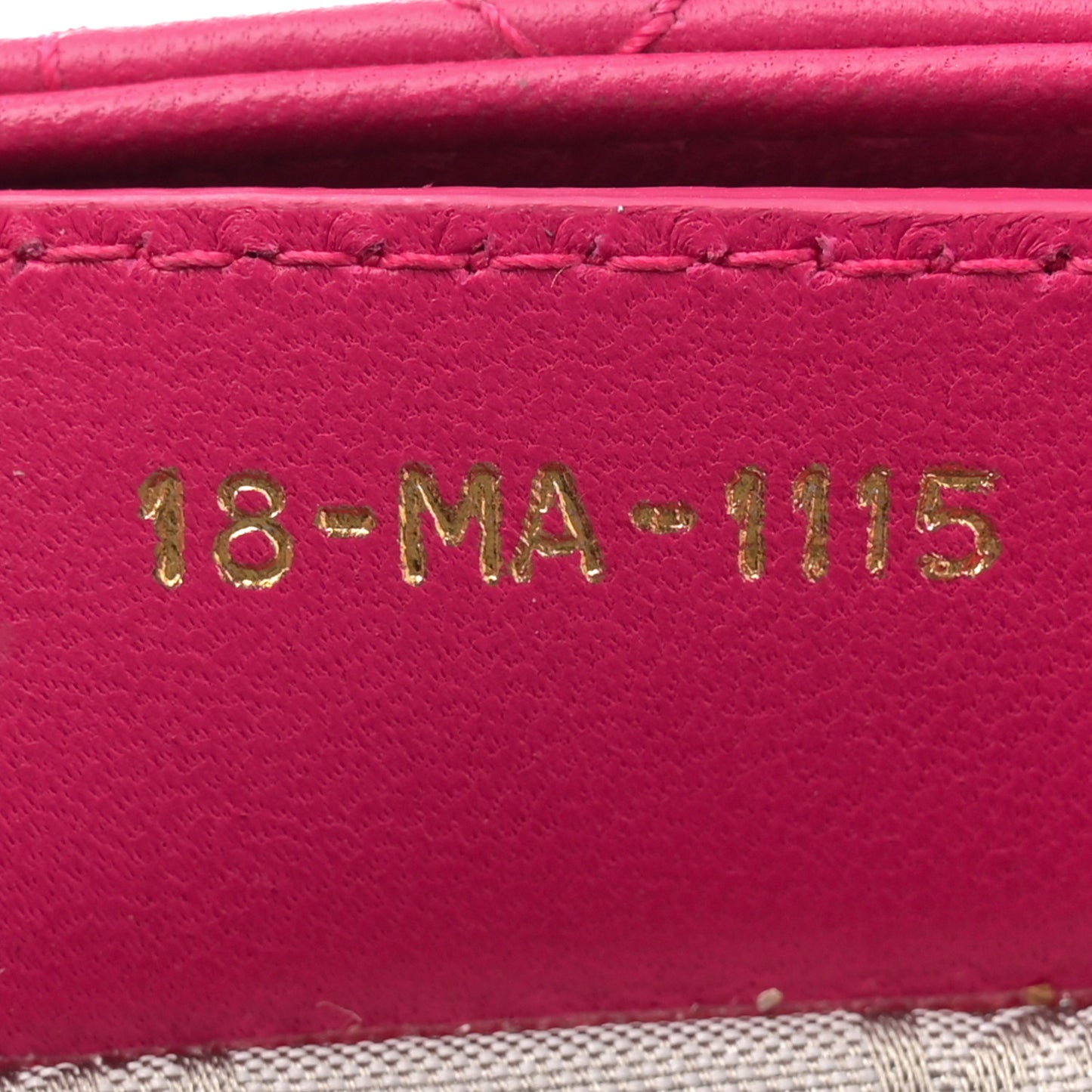 Lambskin Cannage Medium Lady Dior Fuchsia