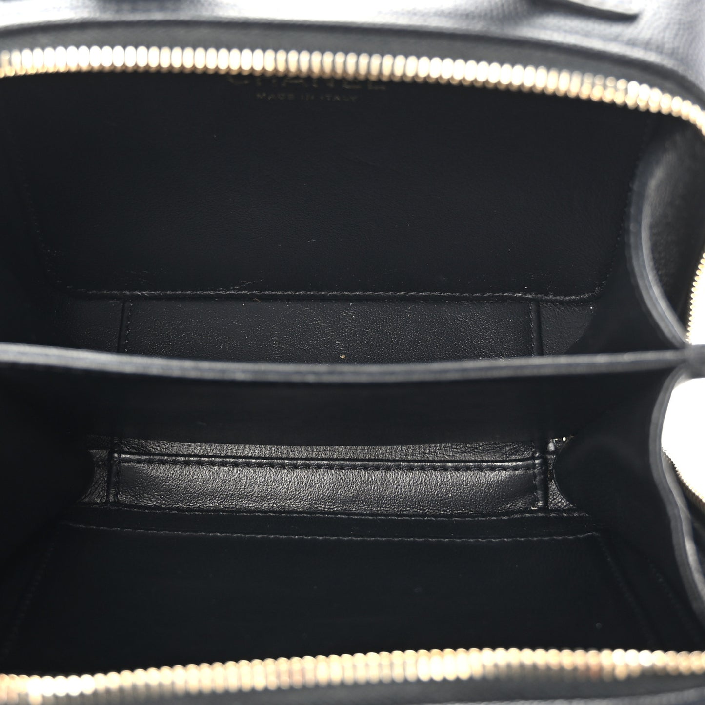 Caviar Quilted Small CC Filigree Vanity Case Black