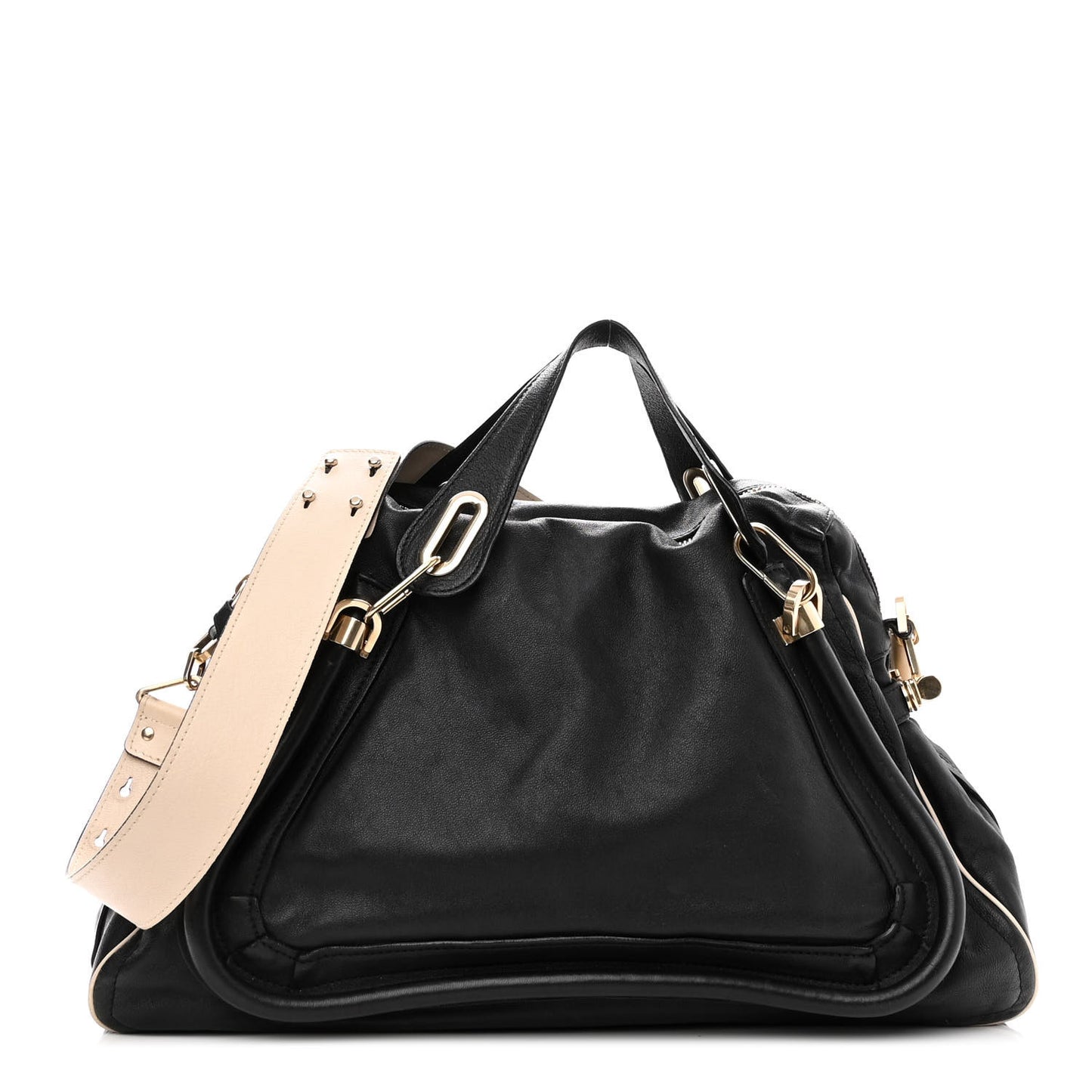 Calfskin Large Military Paraty Black