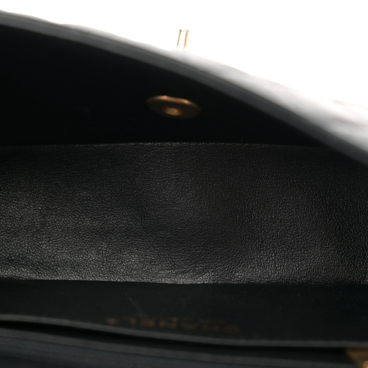 Lambskin Quilted Mini Rectangular Flap Black