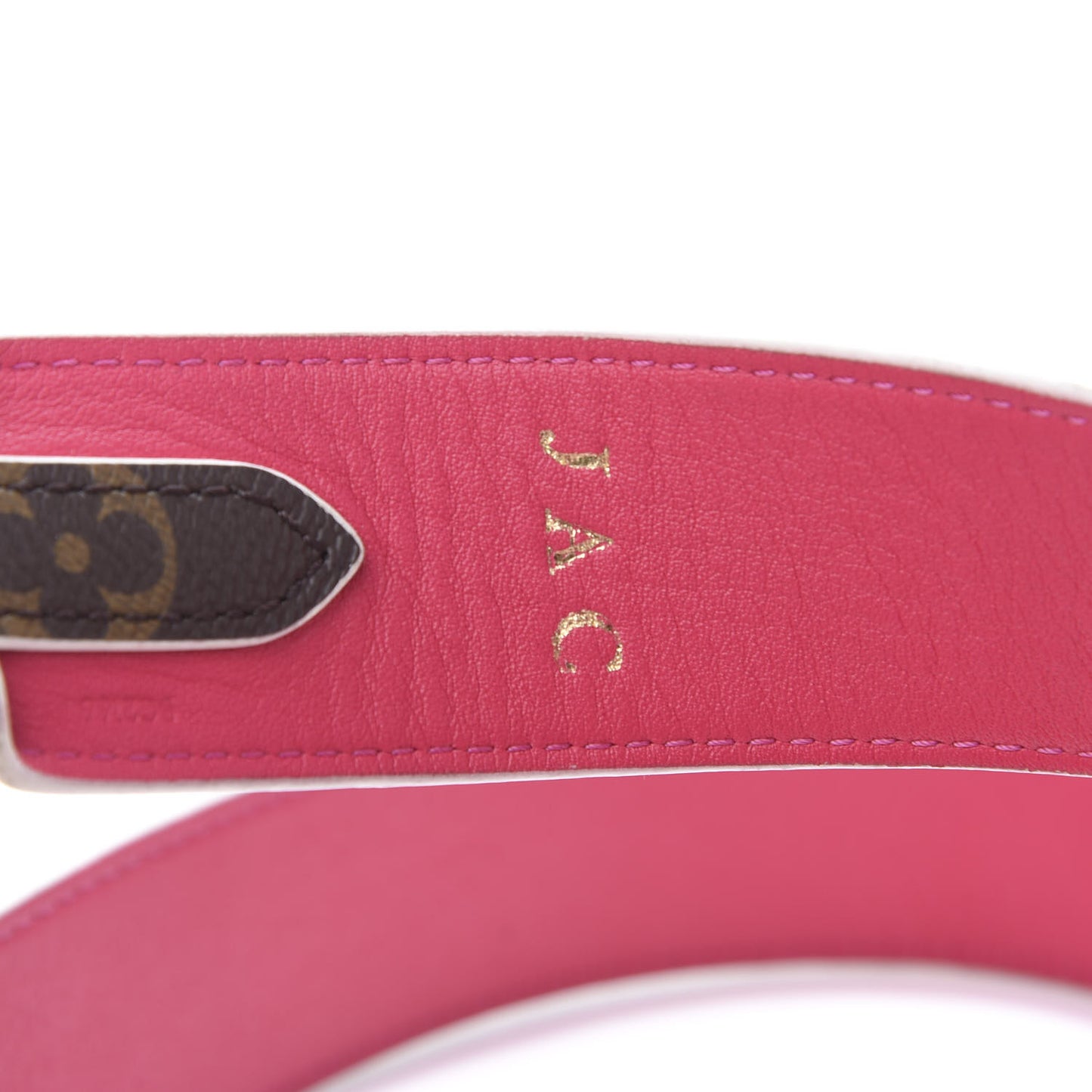 Monogram Bandouliere Shoulder Strap Hot Pink