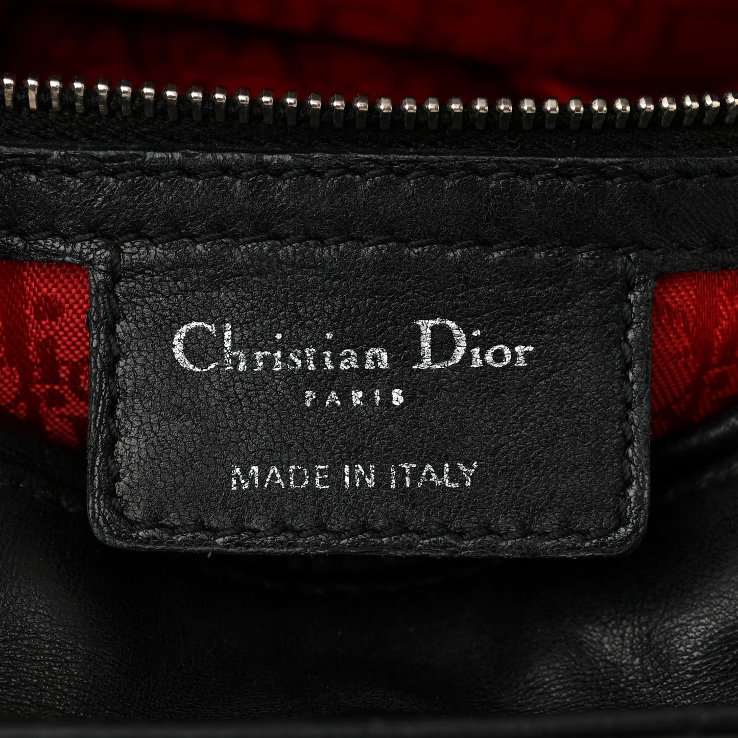 Lambskin Cannage Medium Lady Dior Black