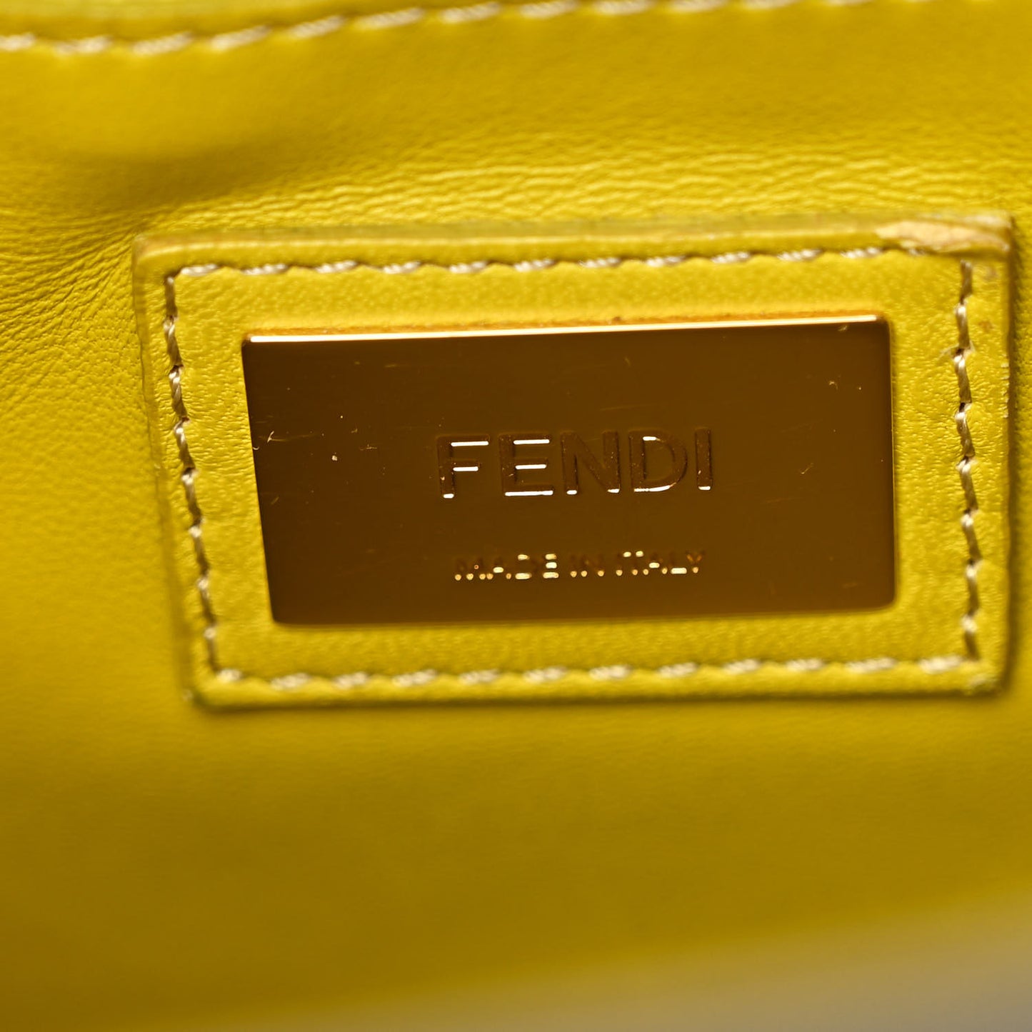 Vitello Morgan Shiny Nappa Medium Peekaboo Iconic Satchel Piombo Lime