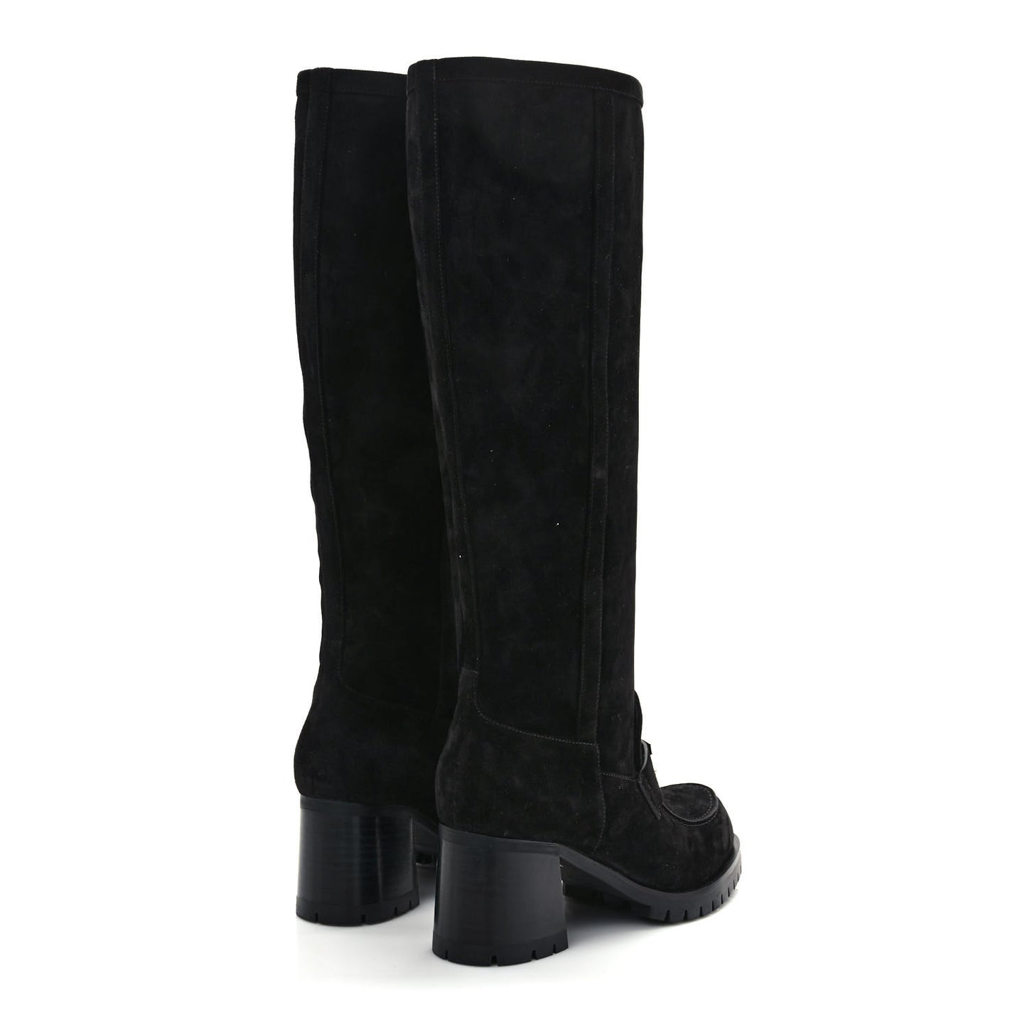 Suede Calfskin Folie 60 Boots 36.5 Black