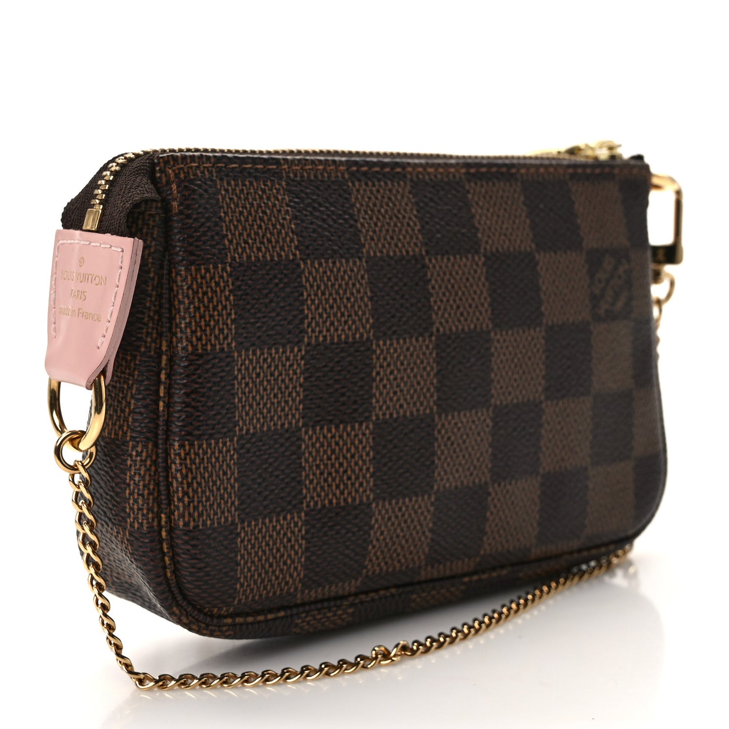Damier Ebene 2020 Christmas Animation Big Wheel Mini Pochette Accessories Rose Ballerine