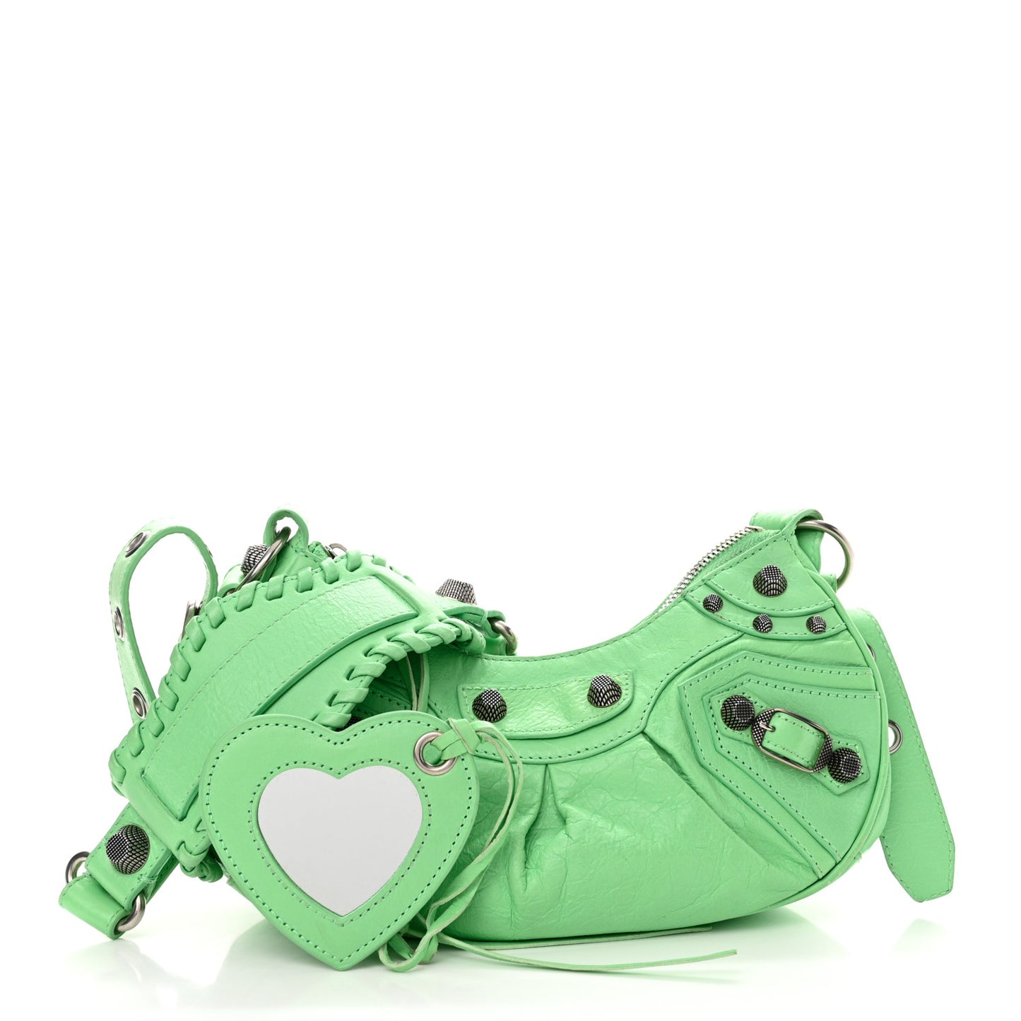 Agneau Arena Le Cagole Shoulder Bag XS Mint Green