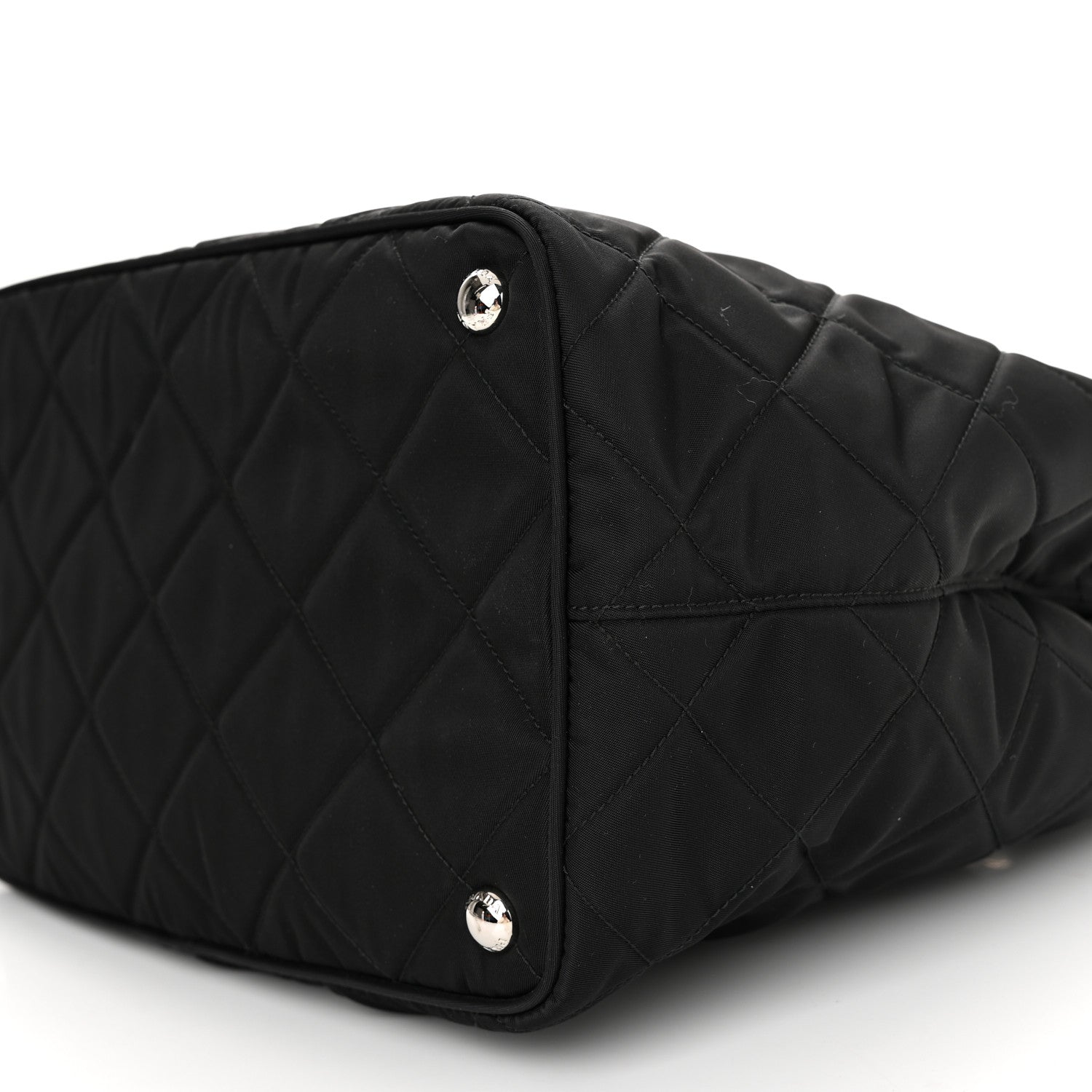 Prada Nylon Tessuto Impuntu Quilted Tote Black 8 of 10
