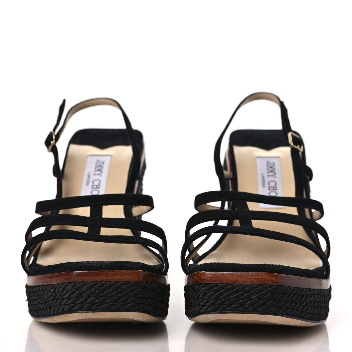 Suede Ariela 110 Wedge Sandals 41 Black