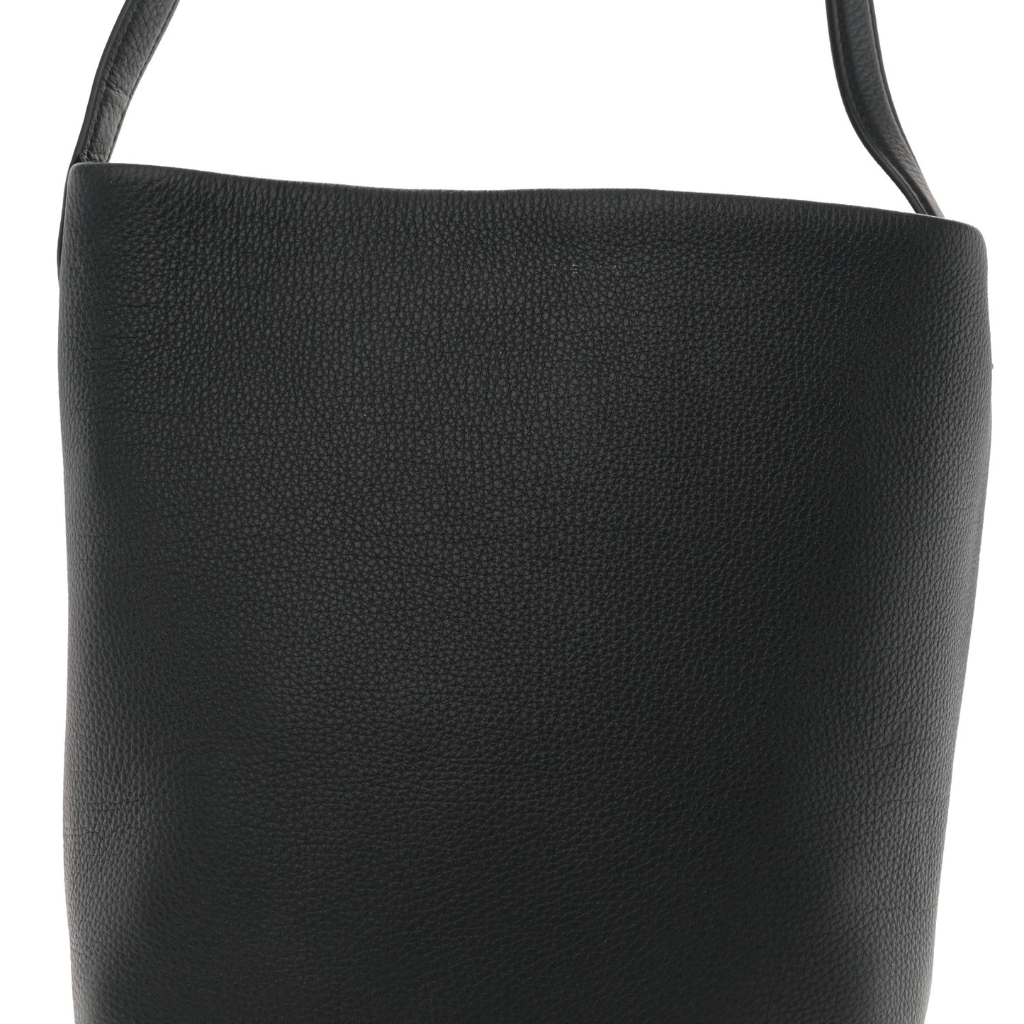 Grained Calfskin Medium N/S Park Tote Black