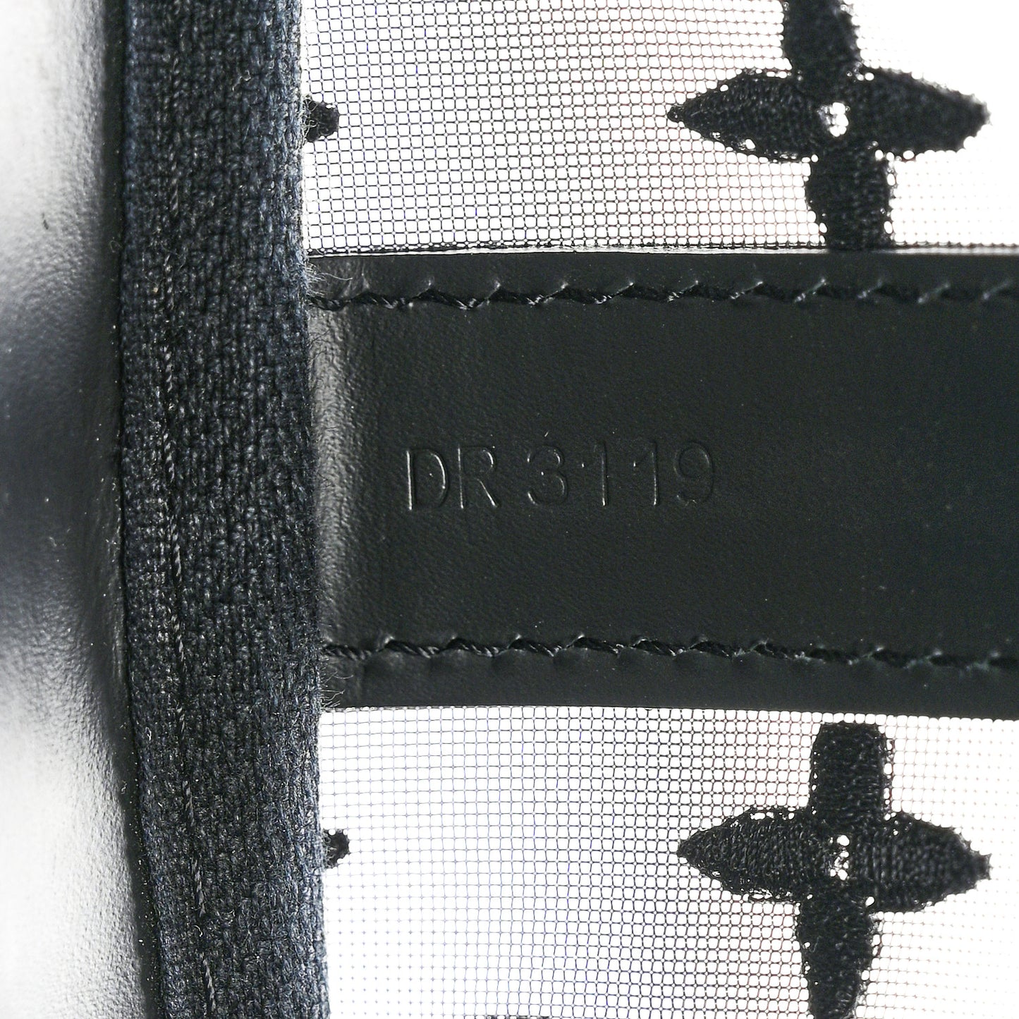 Monogram See Through Keepall Bandouliere 50 Black
