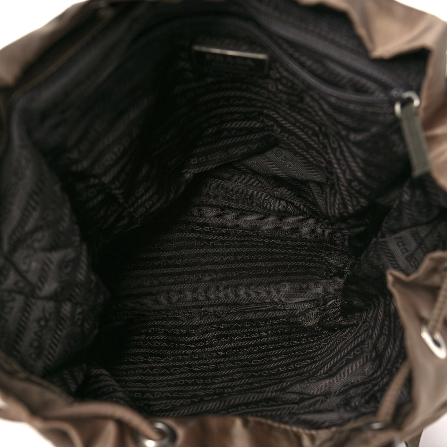 Nylon Vela Medium Cinch Backpack Antilope