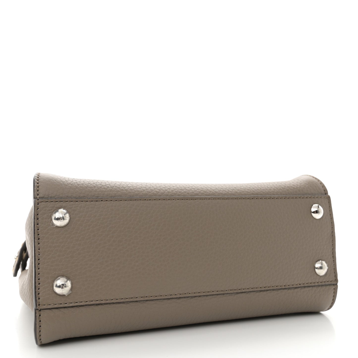 Vitello Granato Camoscio Macro Stitching Selleria Mini Peekaboo Iconic Satchel Tartufo