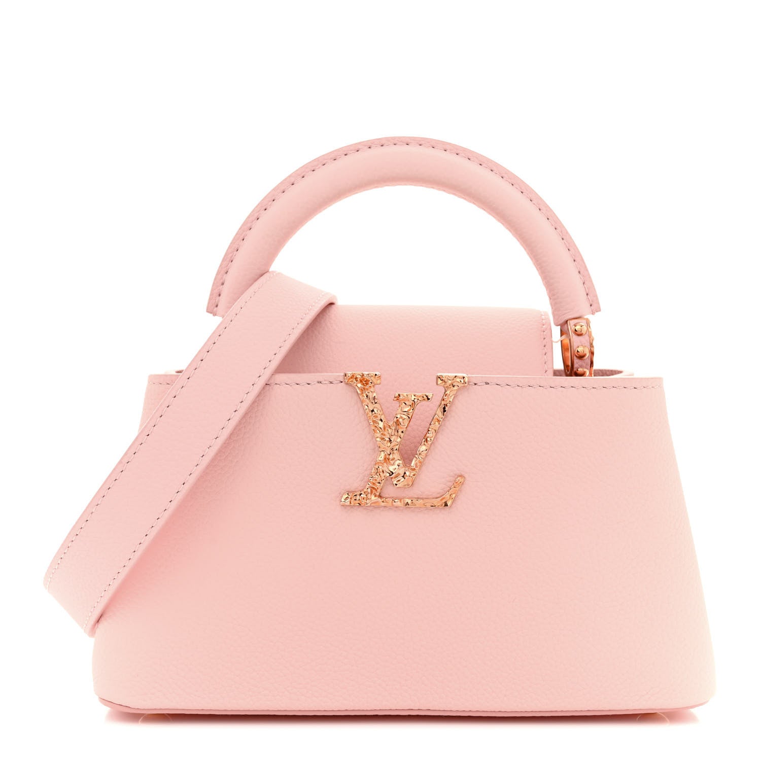 Louis Vuitton Taurillon Capucines East West Mini Rose Jasmin 1 of 11