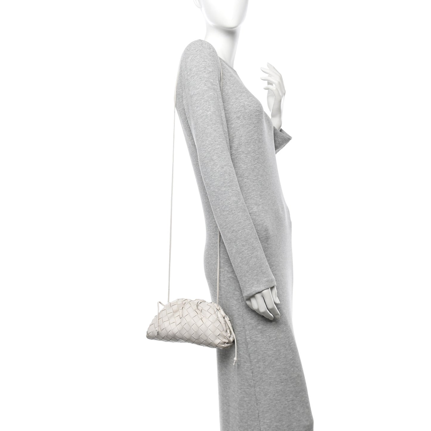 Nappa Intrecciato The Mini Pouch Chalk