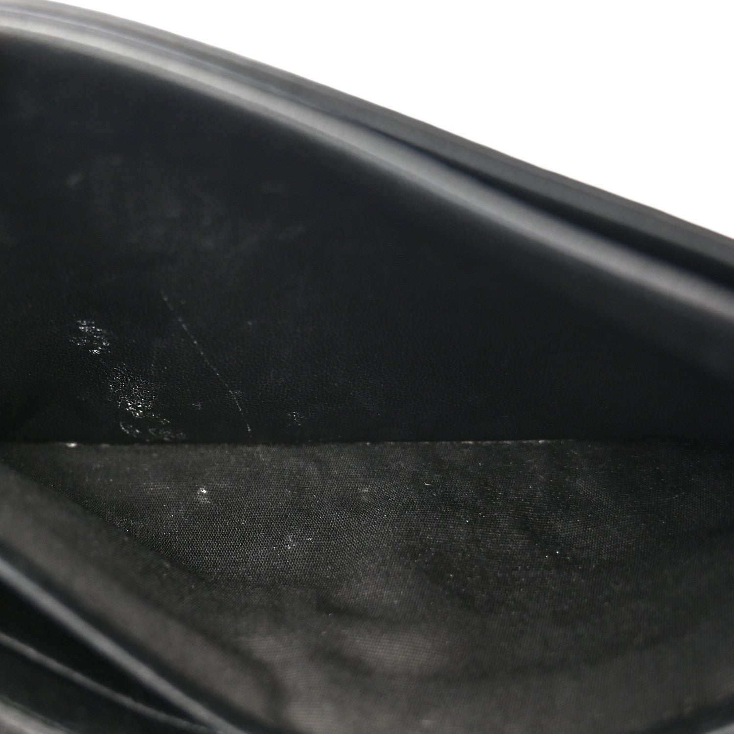 Balenciaga Pebbled Calfskin Logo Everyday Flap Chain Wallet Black 15 of 16