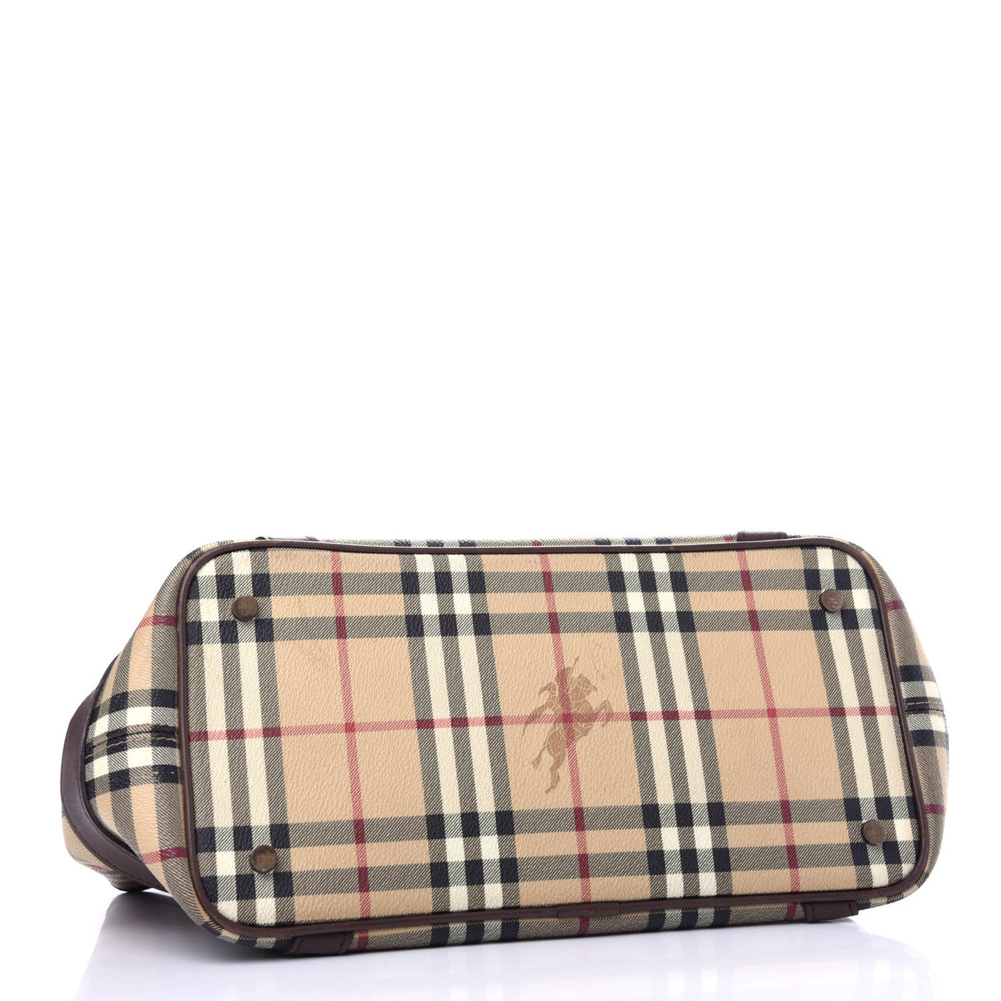 Haymarket Check Buckle Satchel Chocolate