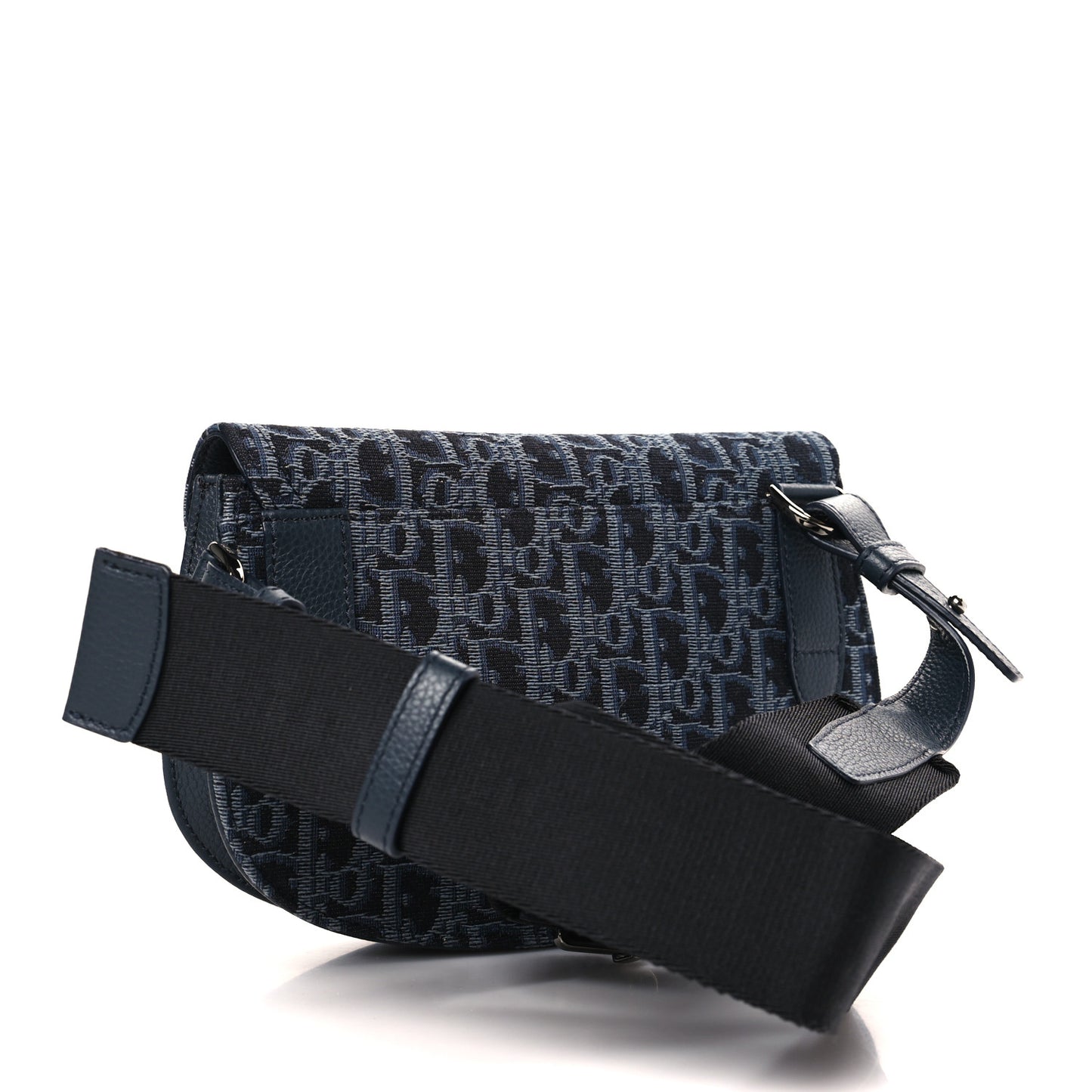 Oblique Saddle Messenger Pouch Blue