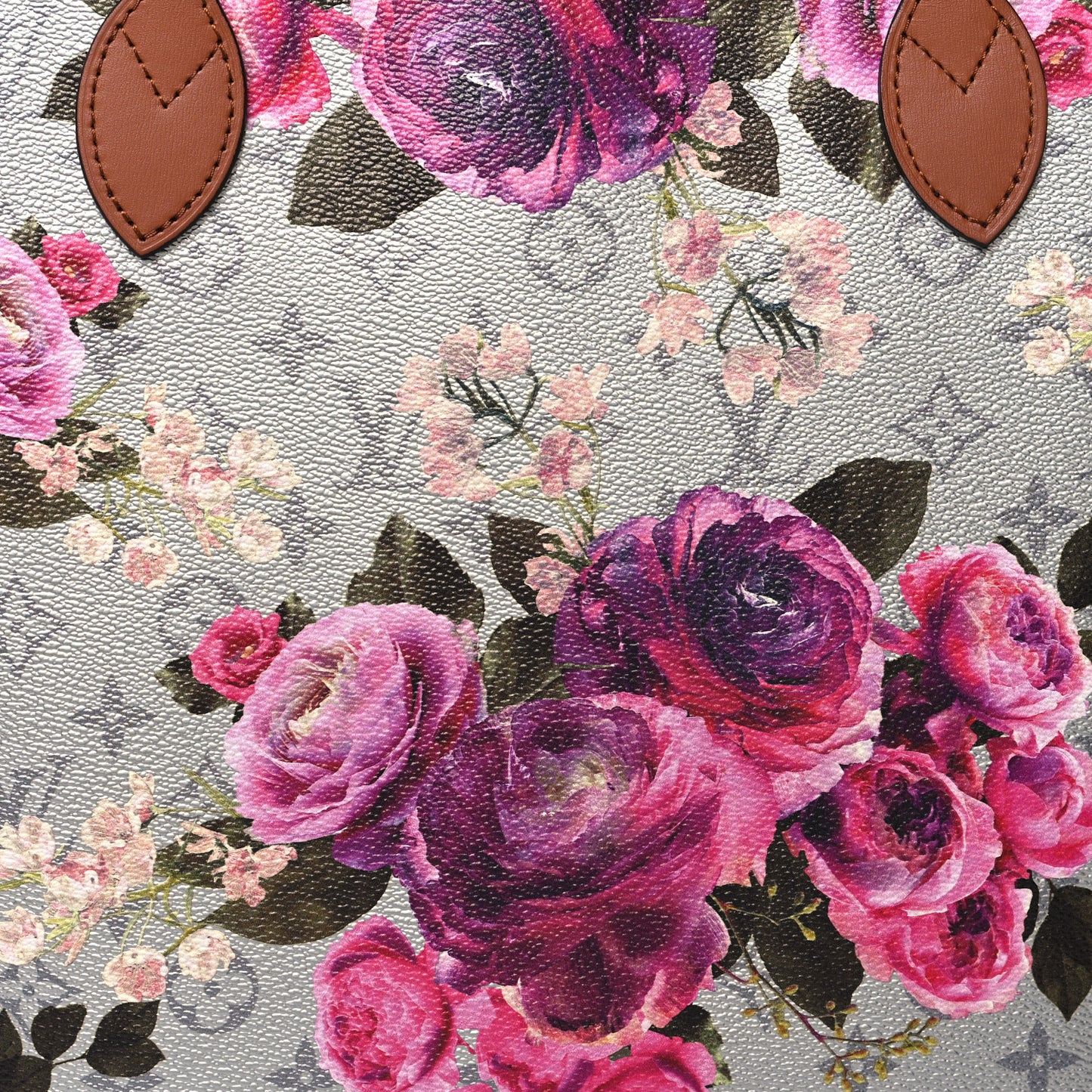 Metallic Monogram LV Garden Neverfull MM Silver