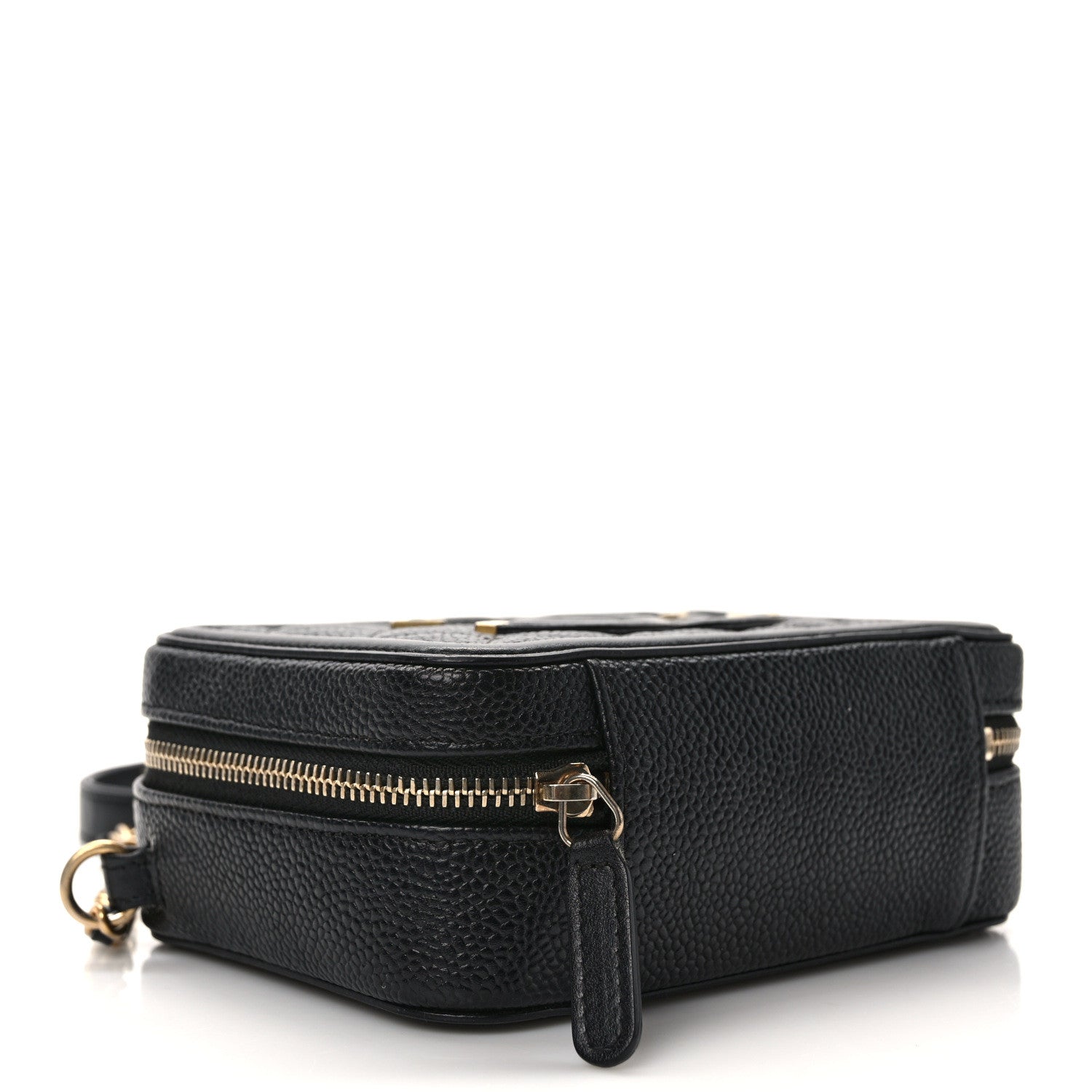Chanel Caviar Quilted CC Filigree Vanity Clutch With Chain Black 4 of 10