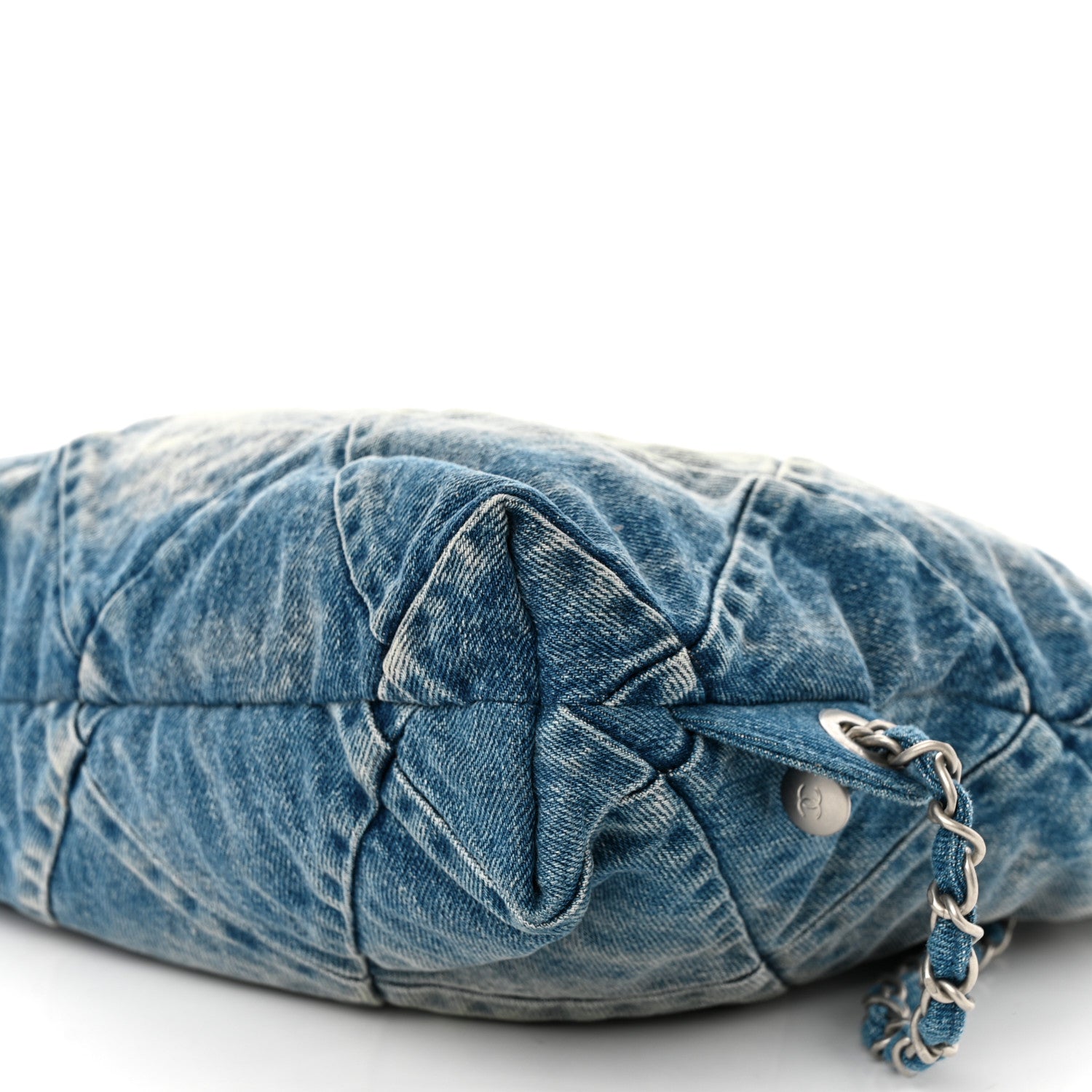 Chanel Denim Quilted Chanel 22 Backpack Blue 10 of 10