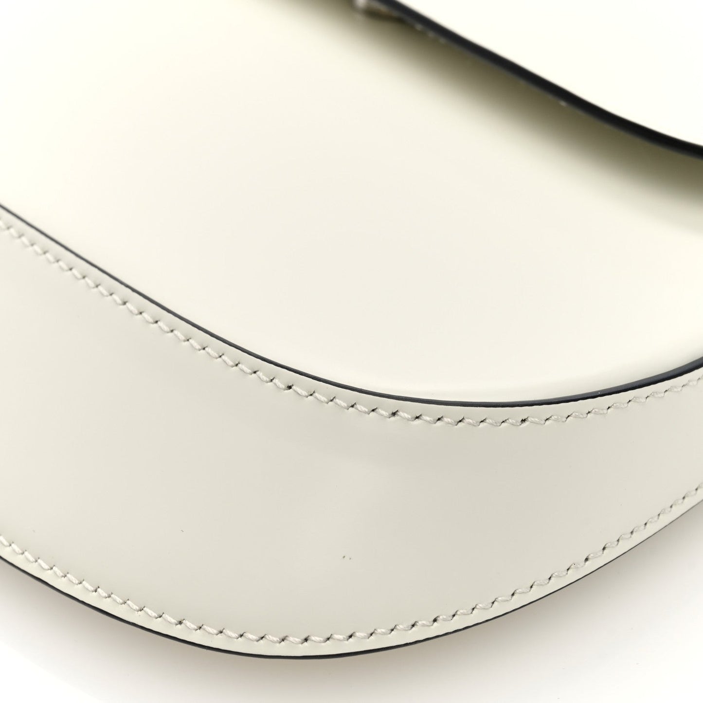 Spazzolato Cleo Flap Shoulder Bag White