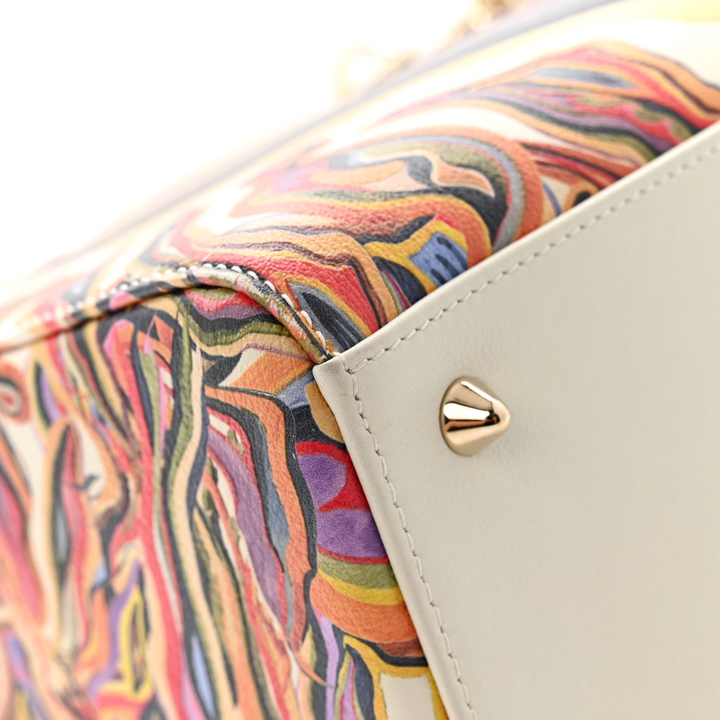 Deerskin Heart Printed Medium Lady Dior Multicolor