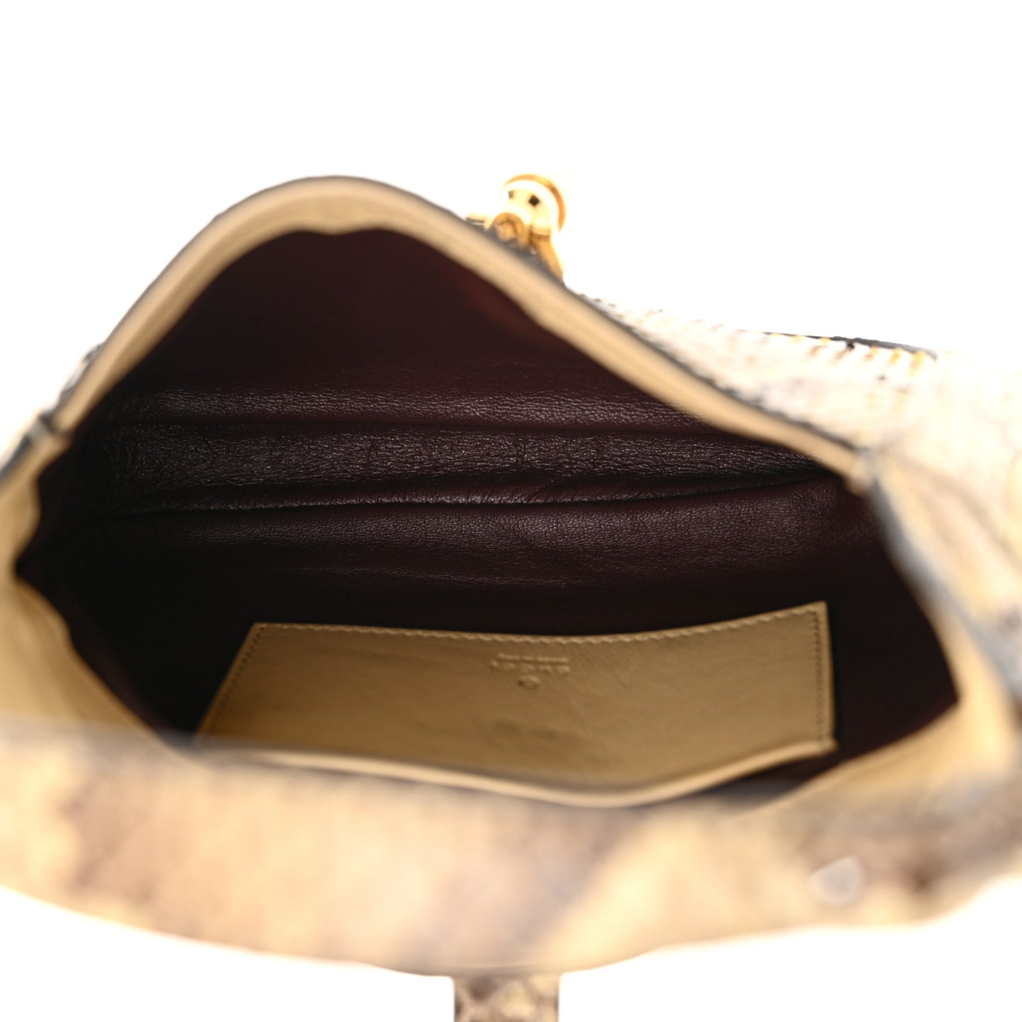 Snakeskin Mini Jackie 1961 Hobo Beige