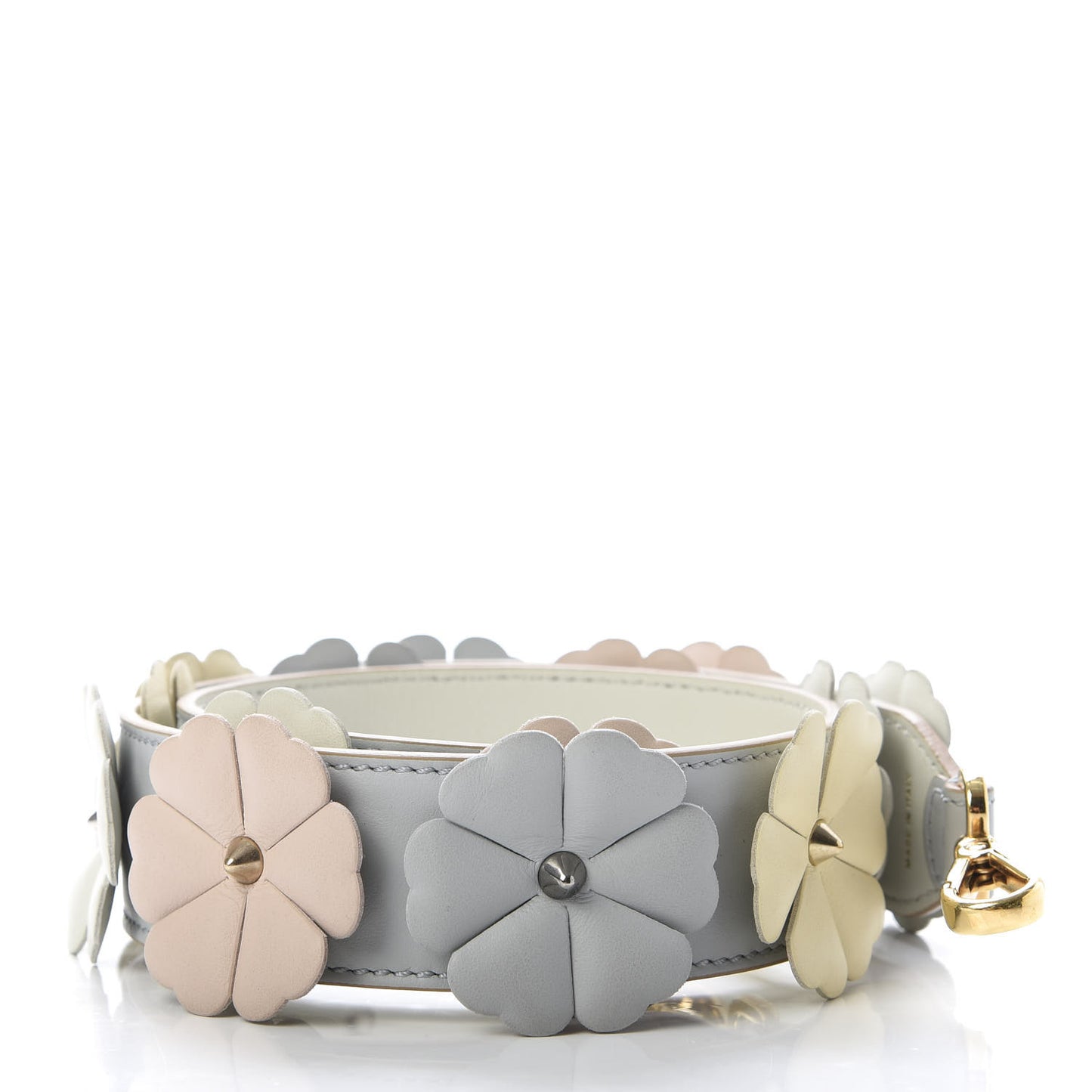 Calfskin Flowerland Studded Strap You Dove