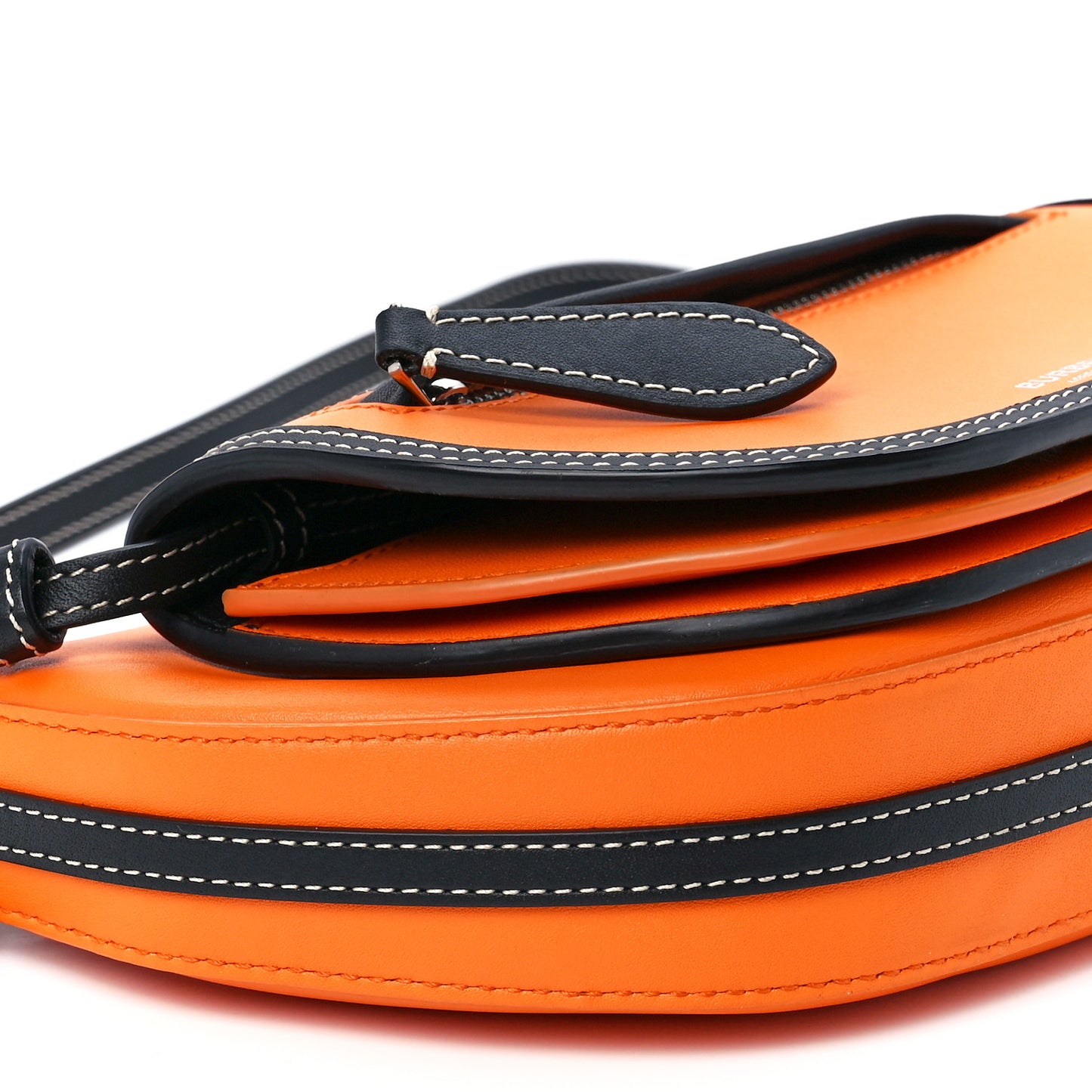 Smooth Calfskin Double Olympia Shoulder Bag Deep Orange