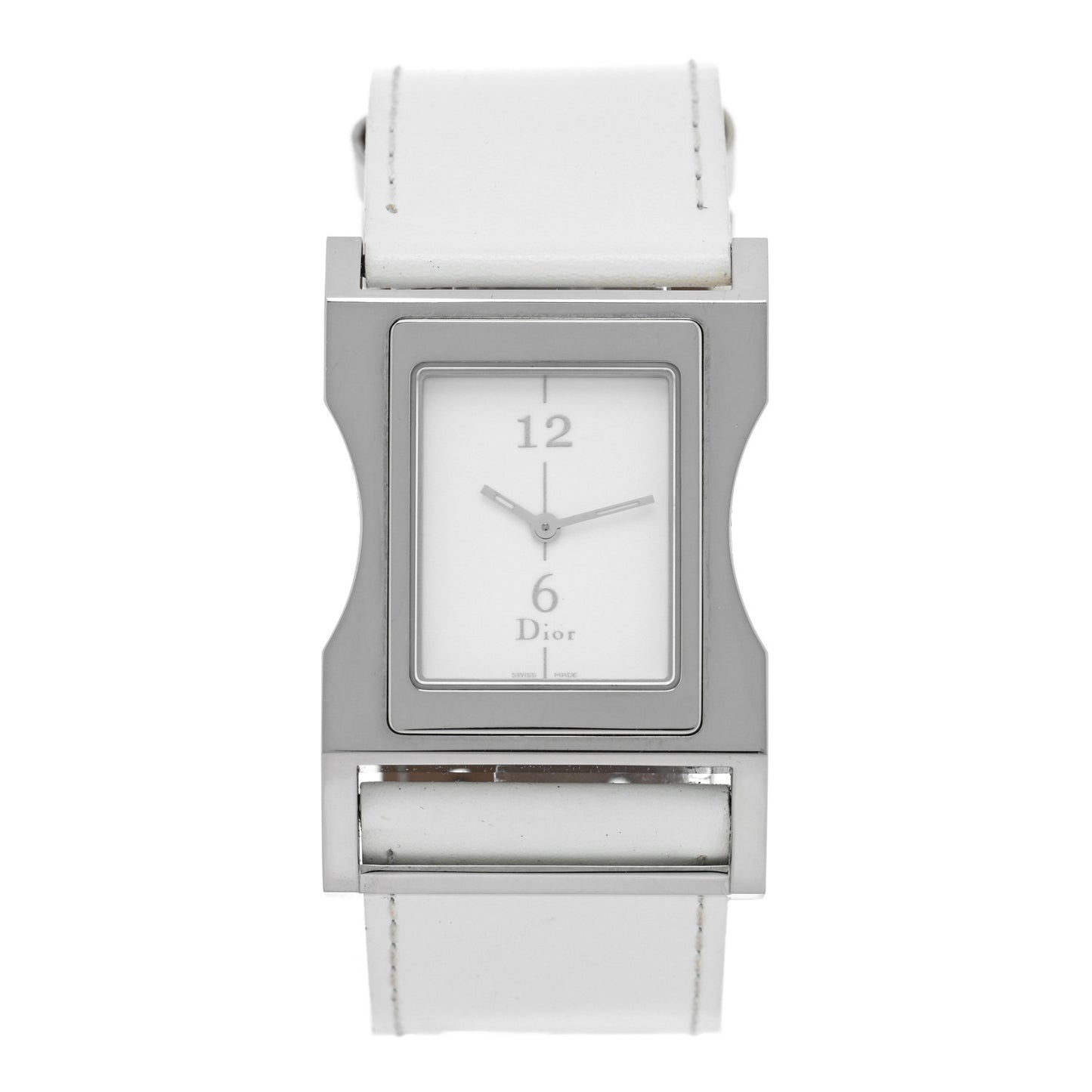 Stainless Steel Calfskin 30mm Chris 47 Quartz Watch White