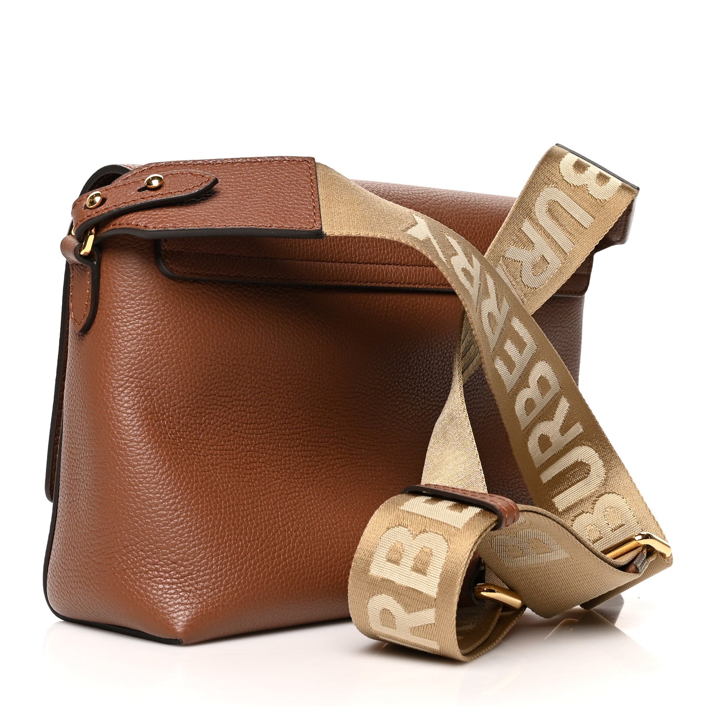 Calfskin Vintage Check Note Crossbody Bag Tan