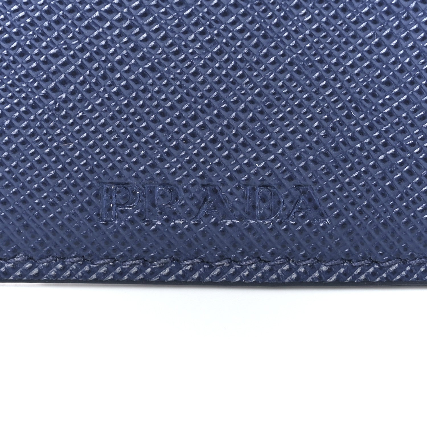 Prada Saffiano Envelope Wallet Bluette 7 of 11