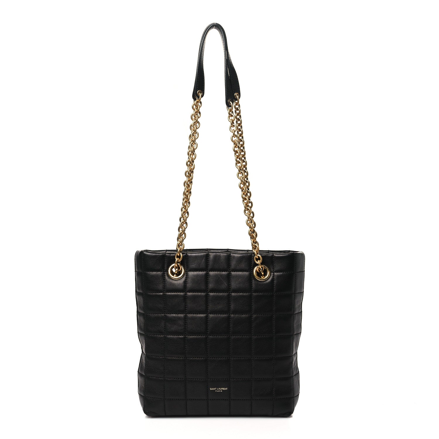 Saint Laurent Lambskin Carre Quilted Mini Shopping Bag Black 1 of 10