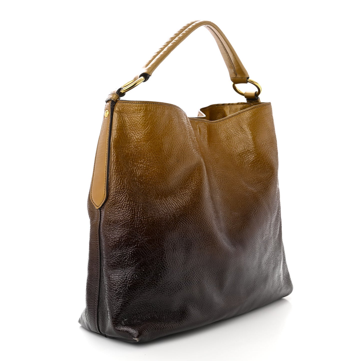 Vernice Sfumata Shoulder Bag Blond Mordore