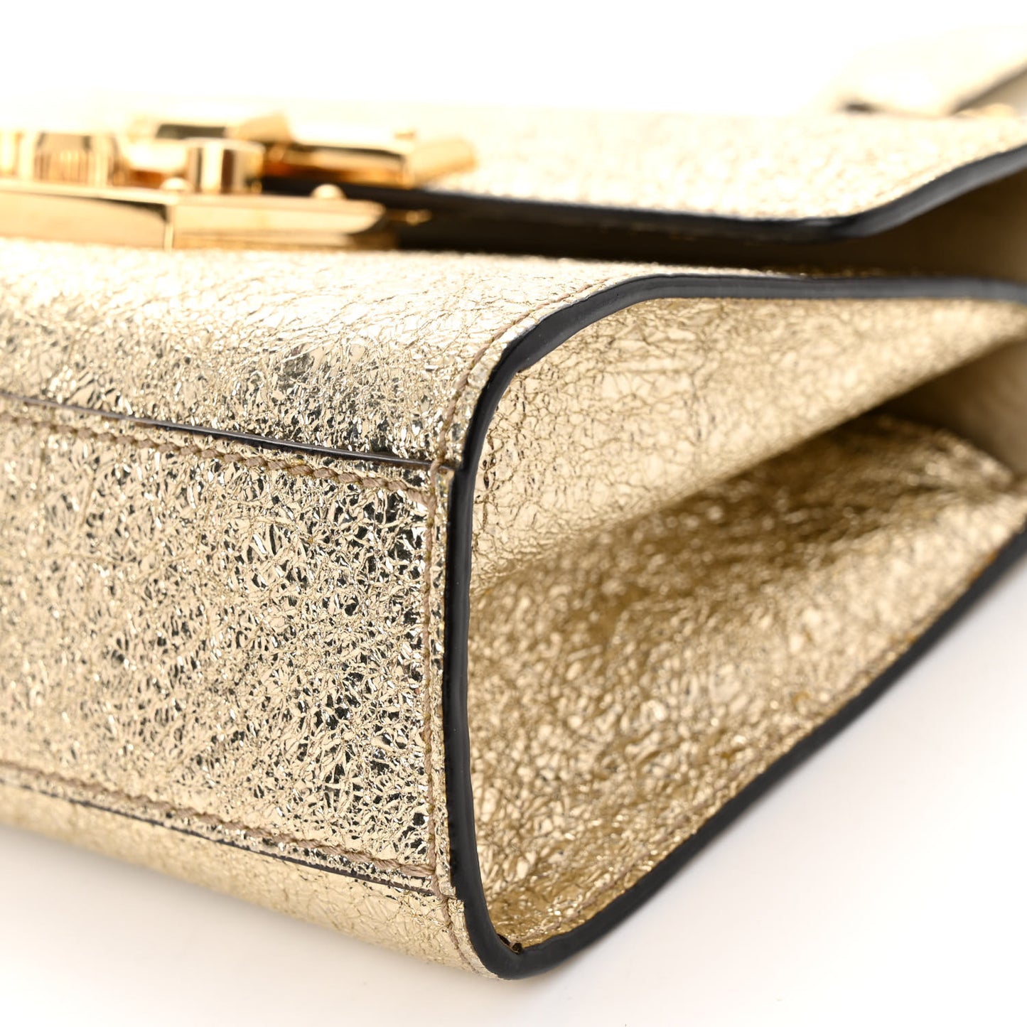 Galassia Small Padlock Shoulder Bag Platino