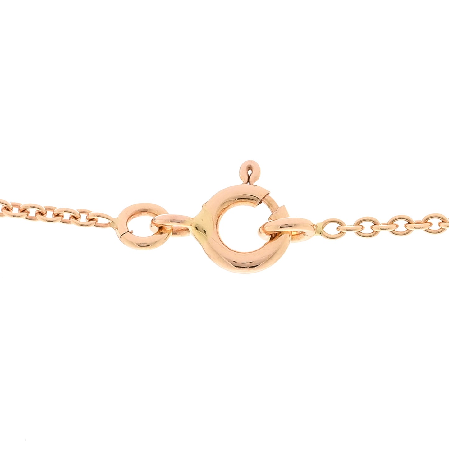 18K Rose Gold Diamond Pink Opal Rose Des Vents Necklace
