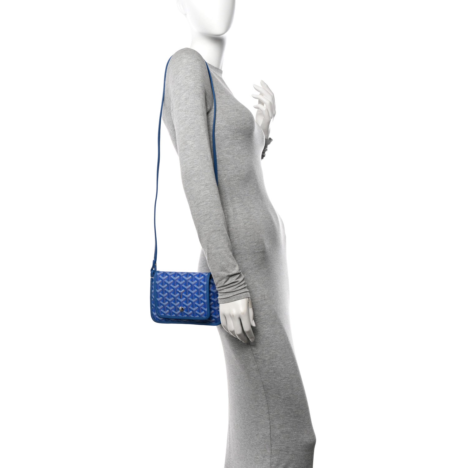Goyard Goyardine Plumet Wallet Clutch Sky Blue 2 of 10