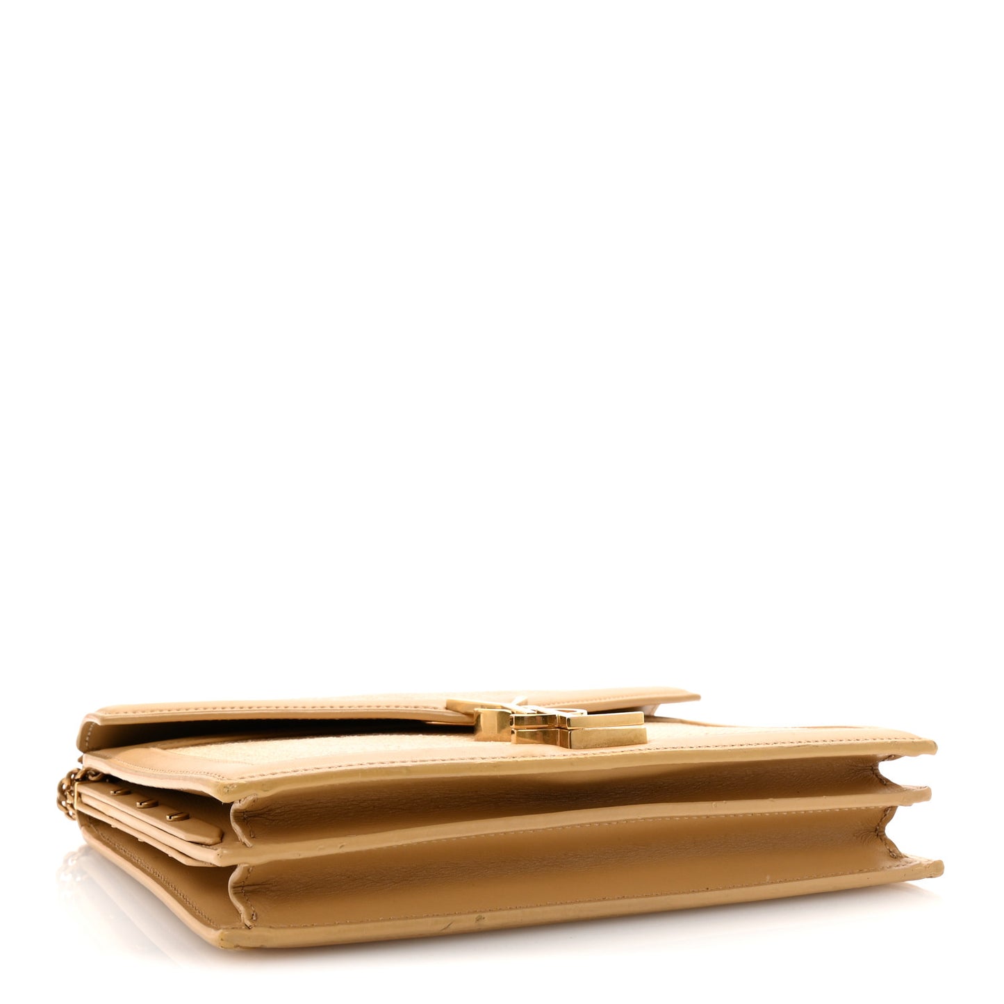 Canvas Calfskin Classic Monogram Cassandra Grege Brown Gold