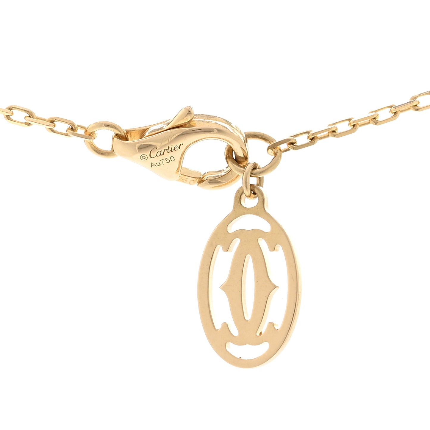 18K Yellow Gold Diamond SM D'Amour Pendant Necklace