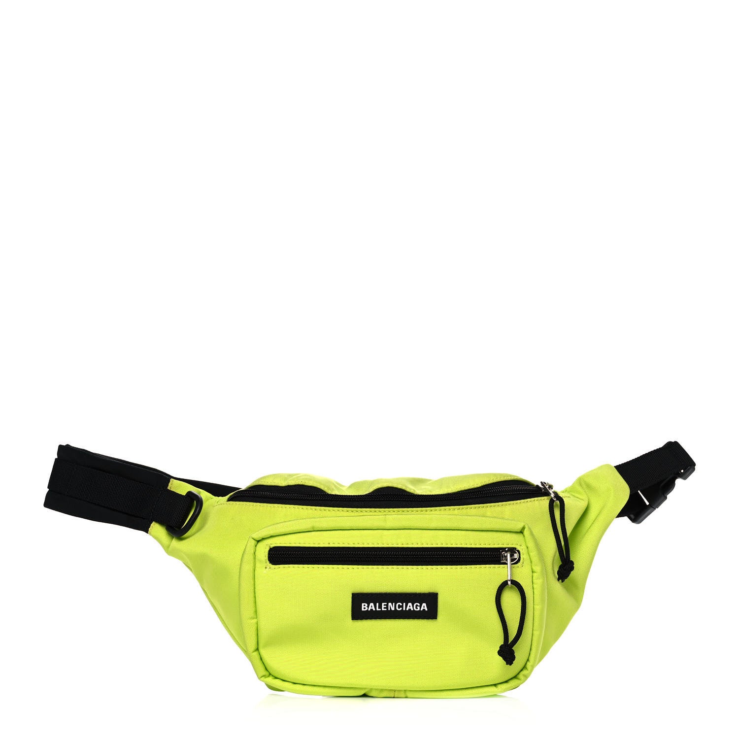 Balenciaga Nylon Canvas Explorer Belt Bag Acid Green 970674