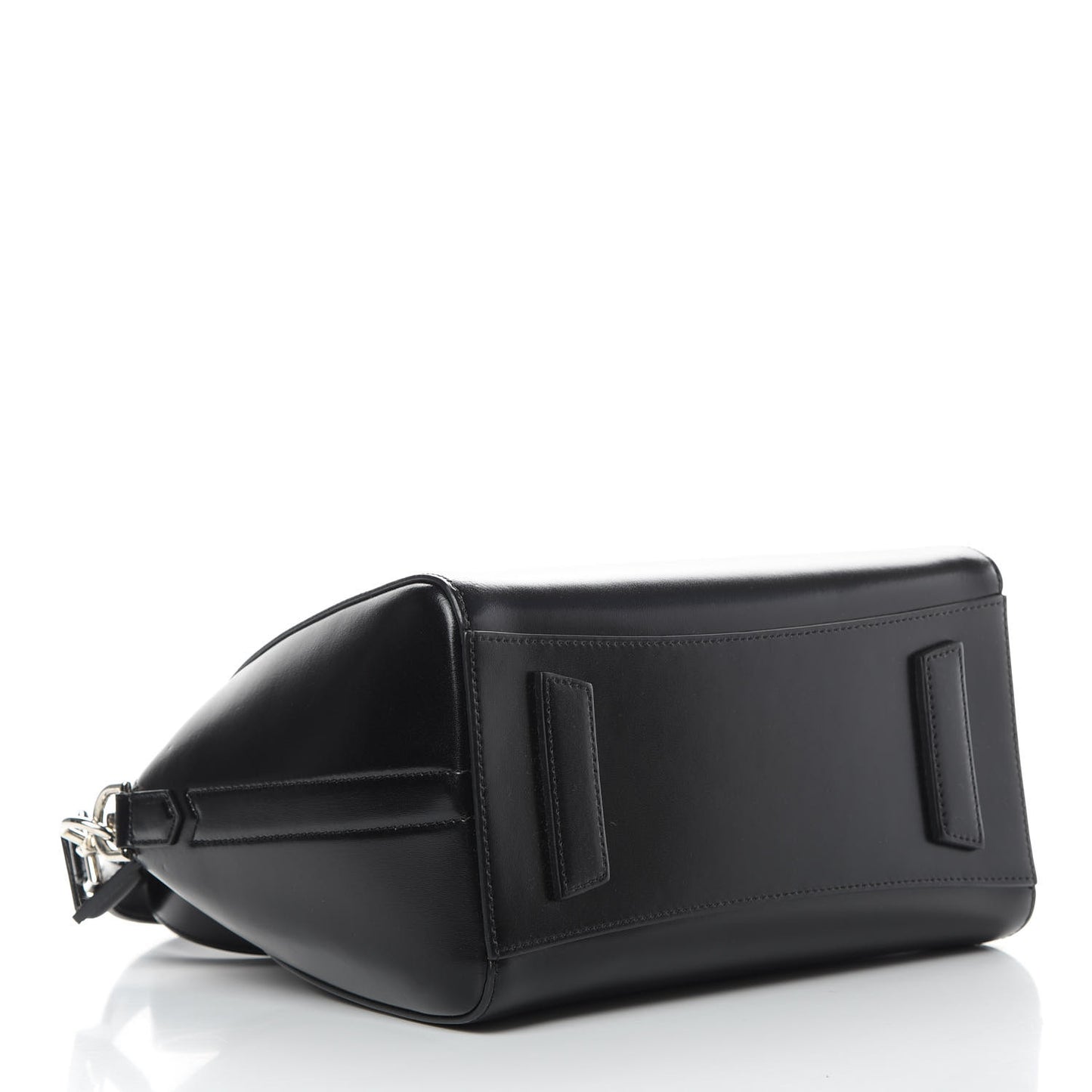 Shiny Lord Calfskin Small Antigona Black